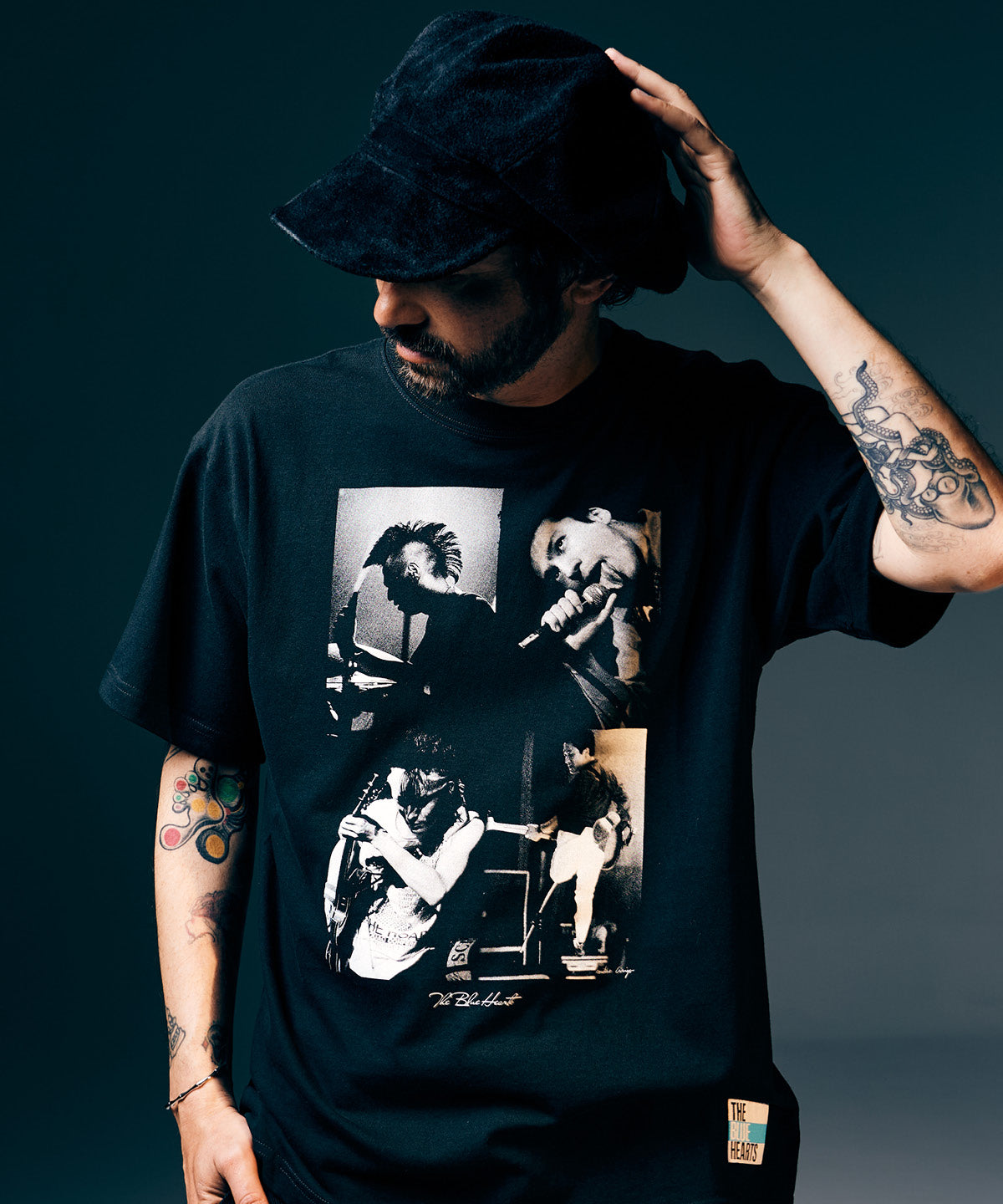 【激レア】ザ・ブルーハーツ コラージュＴシャツ S 白黒セット　glamb GB0325/BH02 : THE BLUE HEARTS Collage T-Shirt / ザ