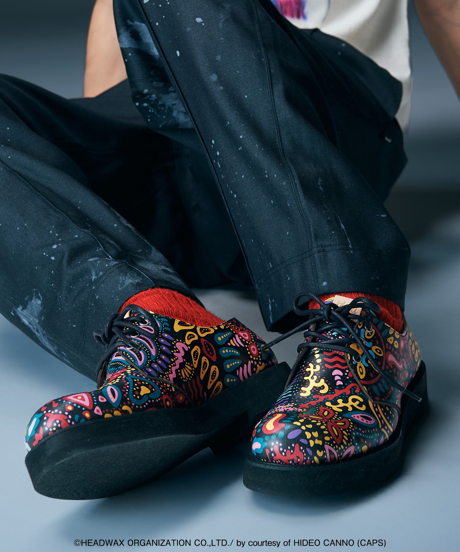 GB0226/HD01 : hide Pattern Print Shoes | glamb Online Store