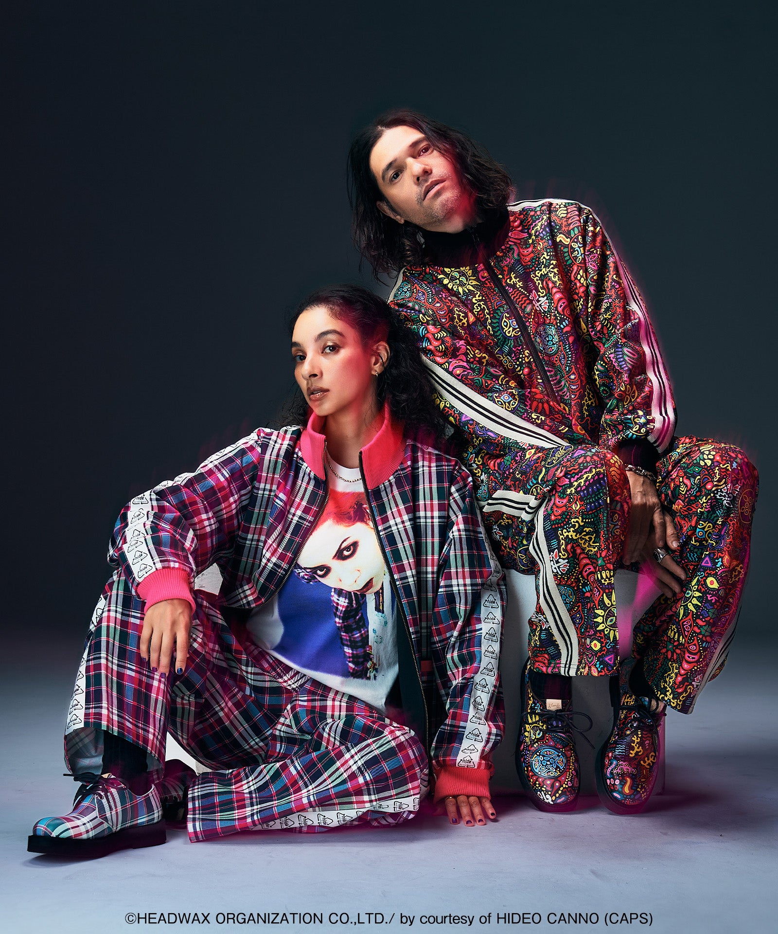 GB0226/HD05 : hide Paint Tracksuit(Set Up) | glamb Online Store