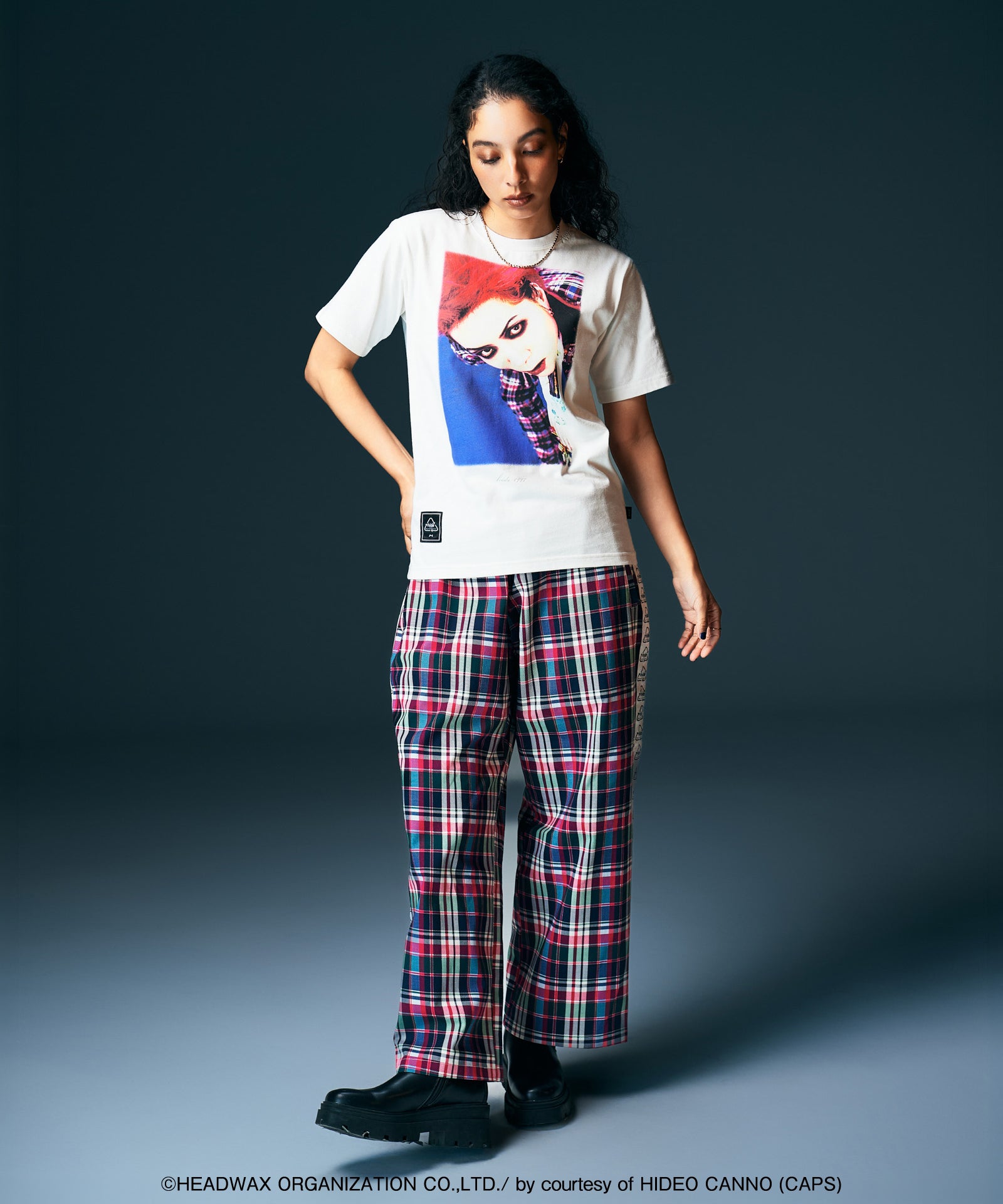 GB0226/HD08 : hide Check Suit T-Shirt | glamb Online Store