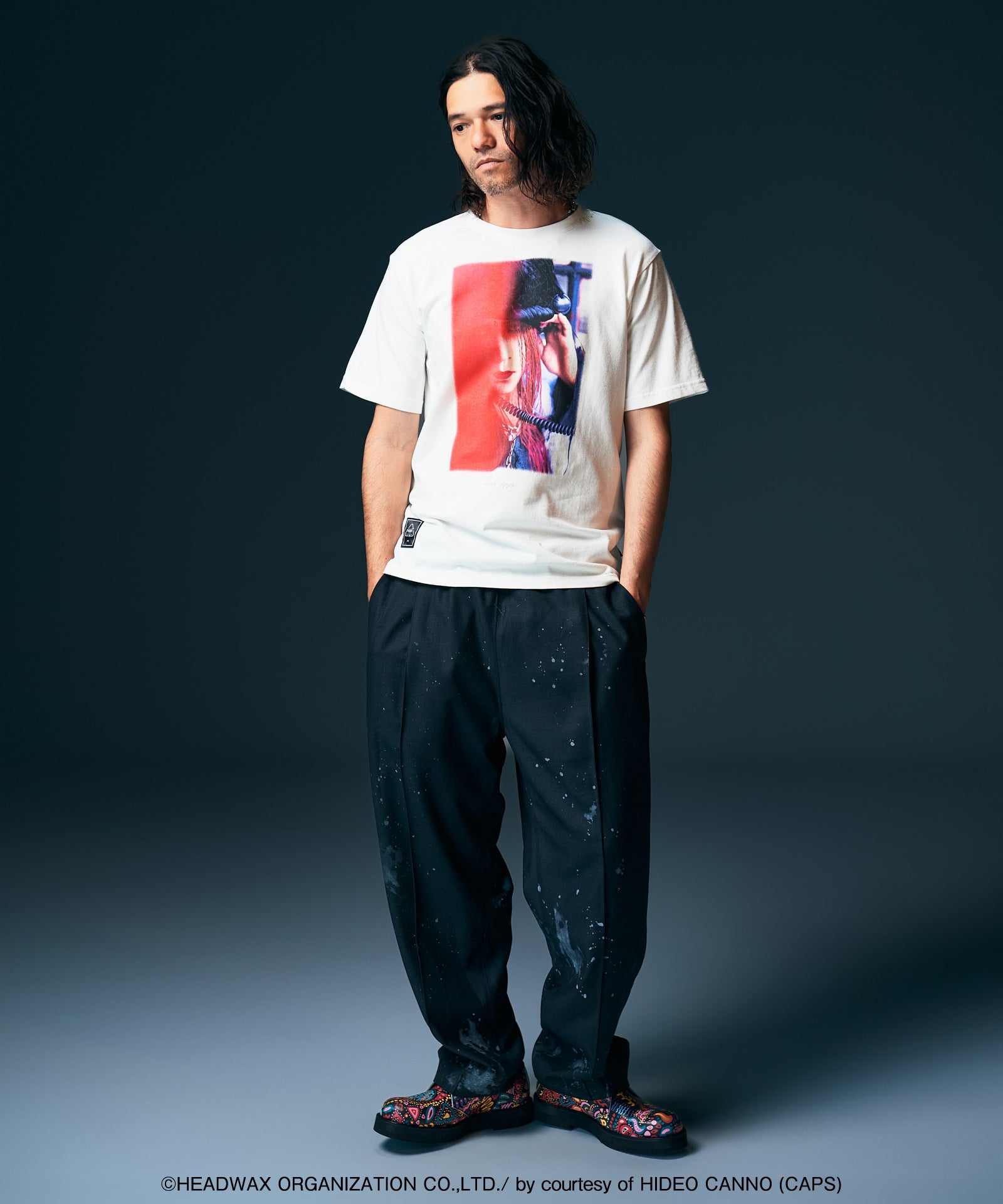GB0226/HD09 : hide Red Gradation T-Shirt | glamb Online Store