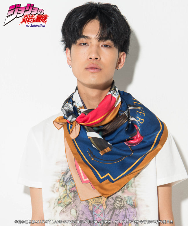 GB0218/JJ14 : Silver chariot scarf / シルバーチャリオッツスカーフ