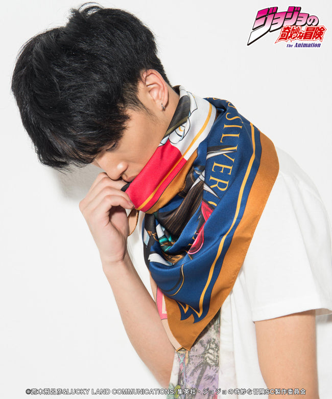 GB0218/JJ14 : Silver chariot scarf / シルバーチャリオッツスカーフ