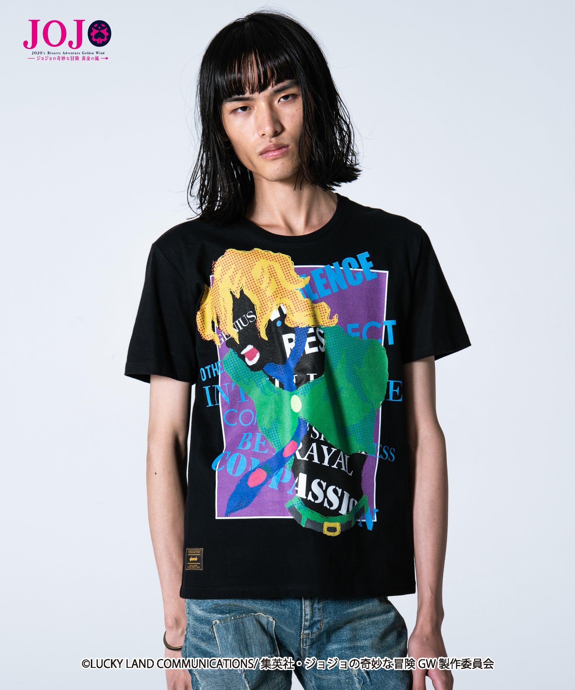 ジョジョ×glamb・コラボTシャツ・パンナコッタ・フーゴ ・Mサイズ GB0119⁄JJ06 : Pannacotta Fugo T ⁄ パンナコッタ・フーゴTシャツ