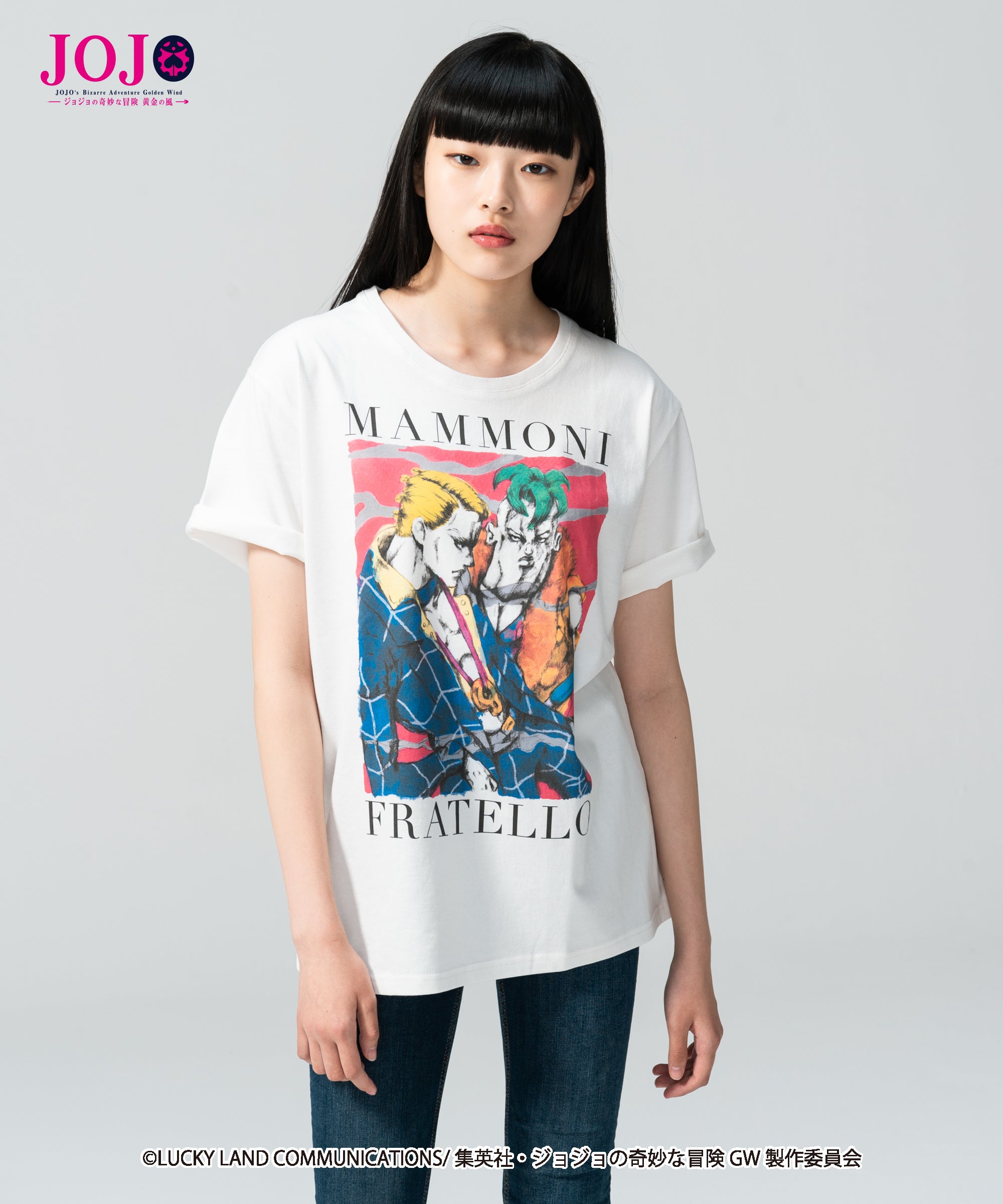 ジョジョ　プロシュート兄貴　シャツ　新品　未使用　非売品　限定　特典　Mサイズ GB0120/JJ03 : Prosciutto & Pesci T / プロシュートアンドペッシT