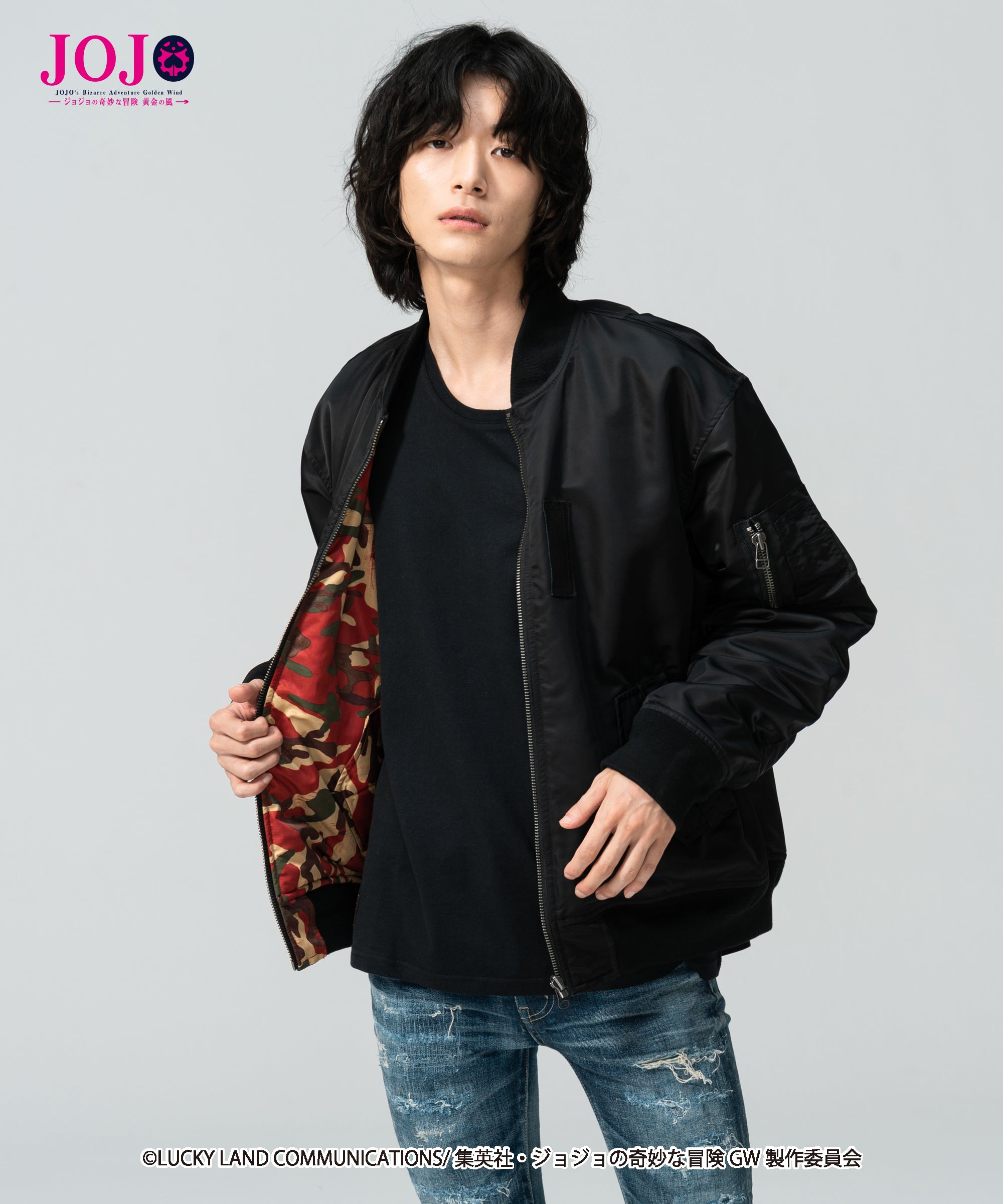 ジョジョ　glamb ディアボロMA-1フライトジャケット GB0120/JJ10 : Diavolo's stand MA-1 / ディアボロススタンドMA-1