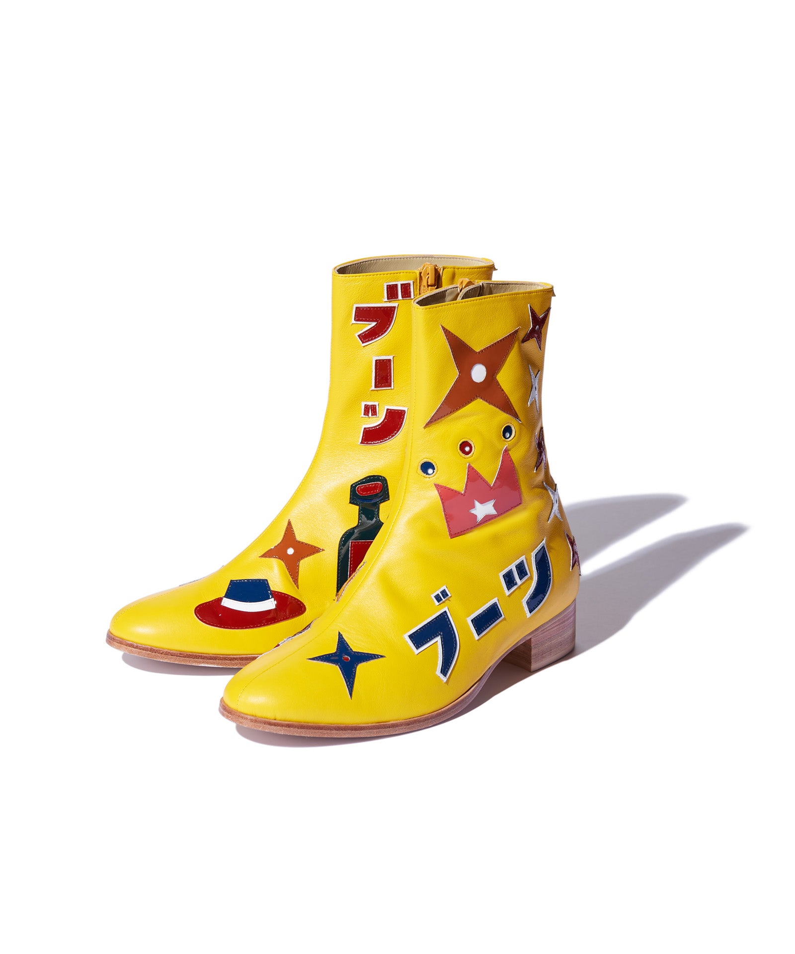 GB0425/KI01 : Kiyoshiro Patch Boots / キヨシローパッチブーツ