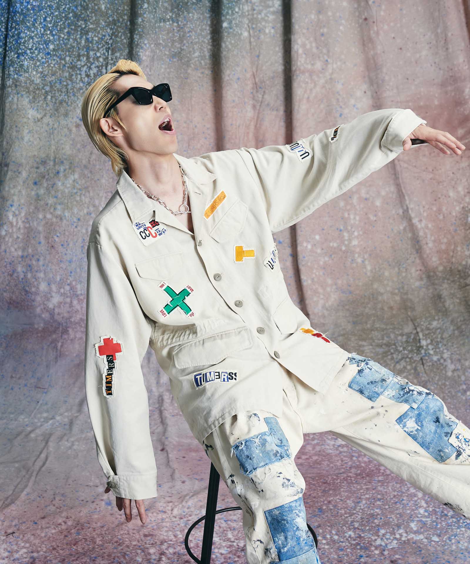 GB0425/KI03 : THE TIMERS Military Shirt Jacket / ザ・タイマーズ