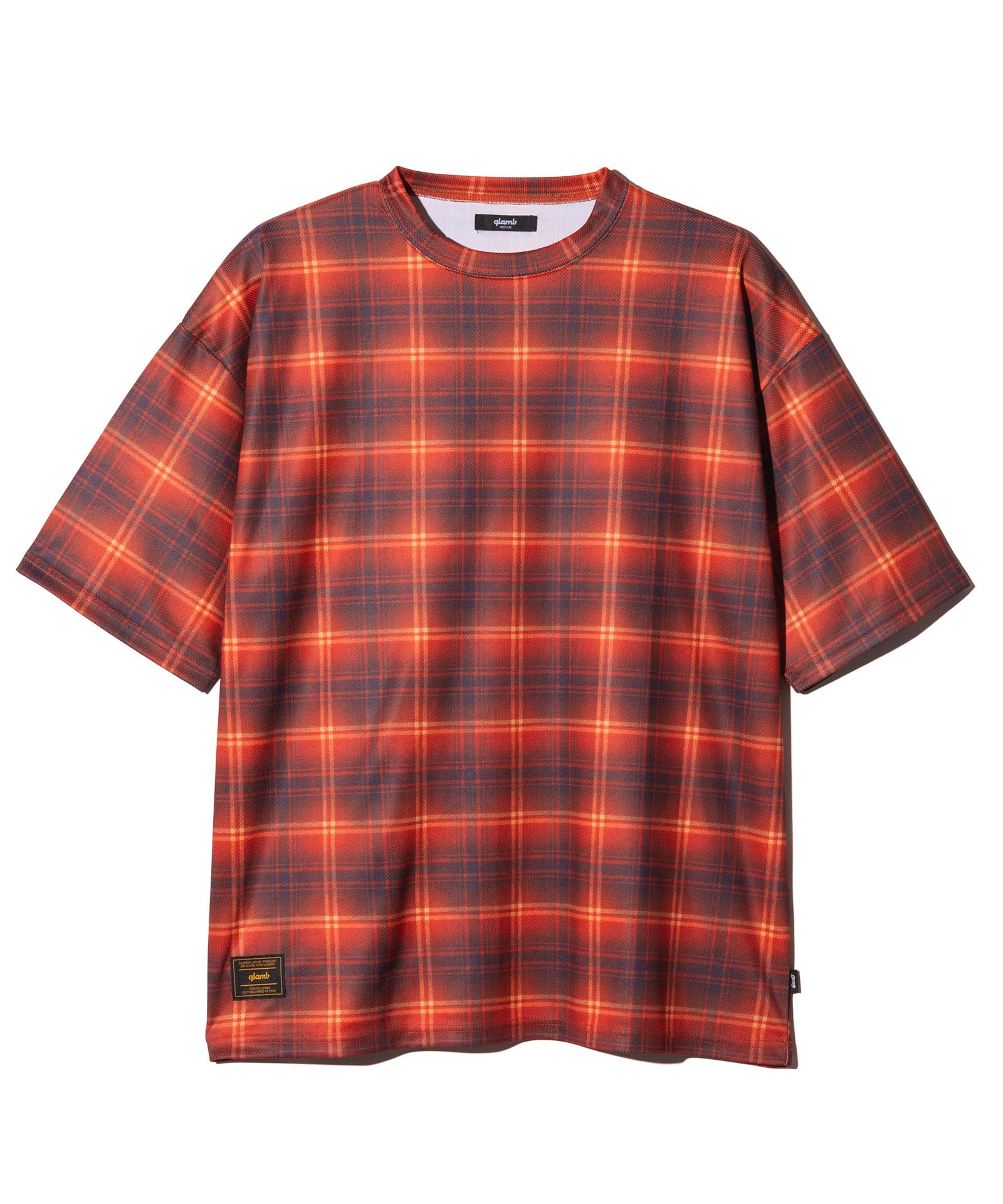 GB0126/CS09 : Tech Mesh Check T-Shirt / テックメッシュチェックT