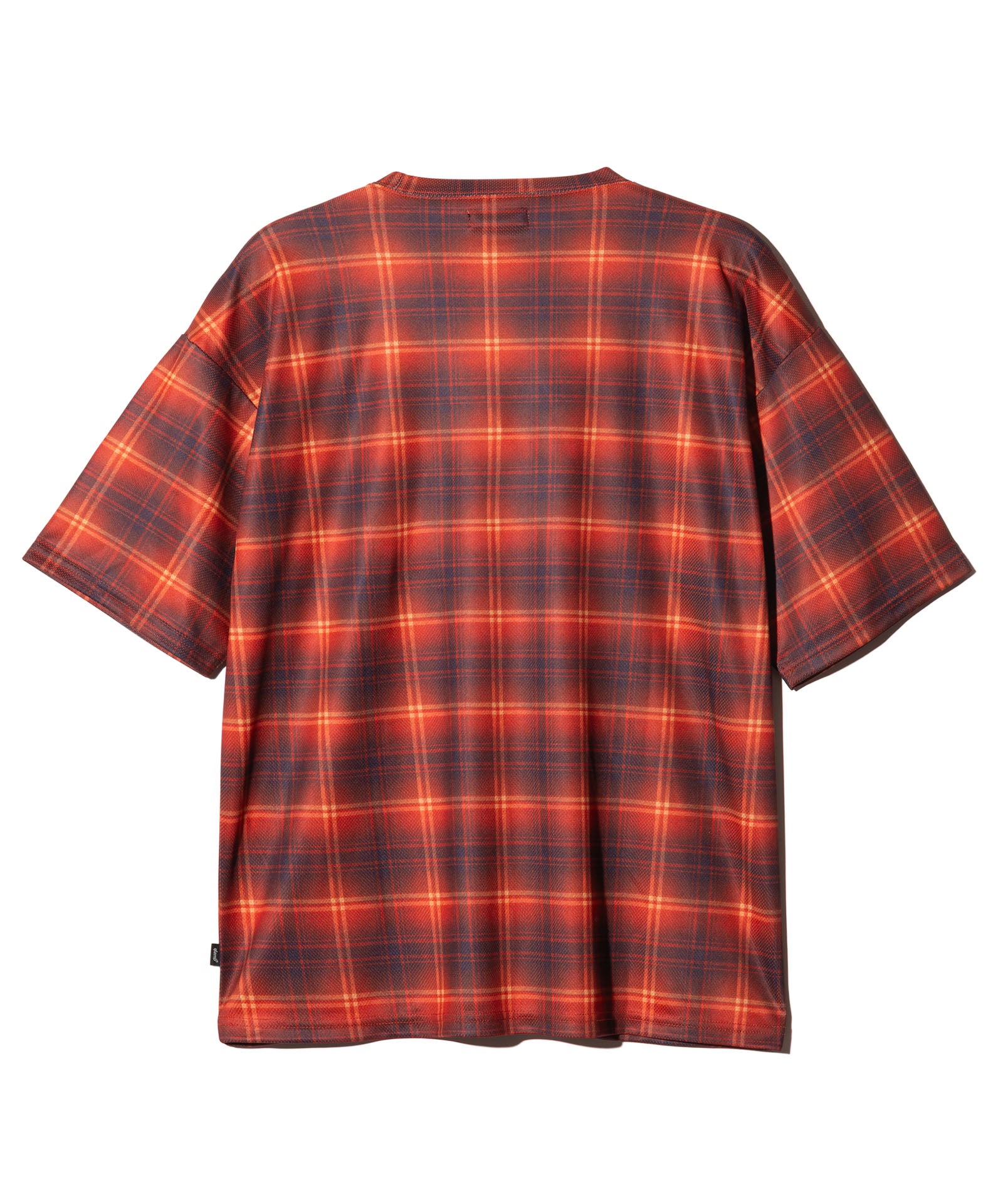 glamb 柄シャツ GB0126/CS09 : Tech Mesh Check T-Shirt / テックメッシュチェックT
