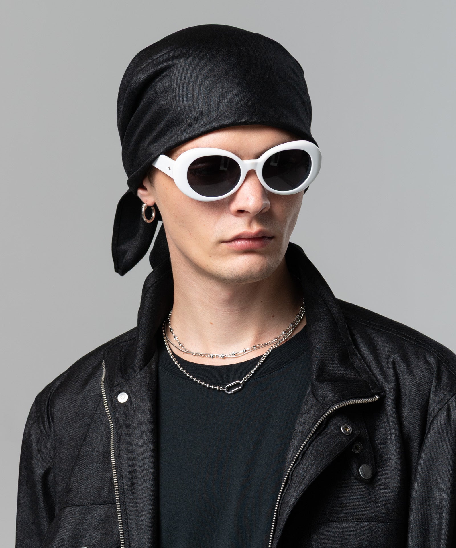 GB0126/AC08 : Oversized Glossy Scarf / オーバーサイズグロッシー