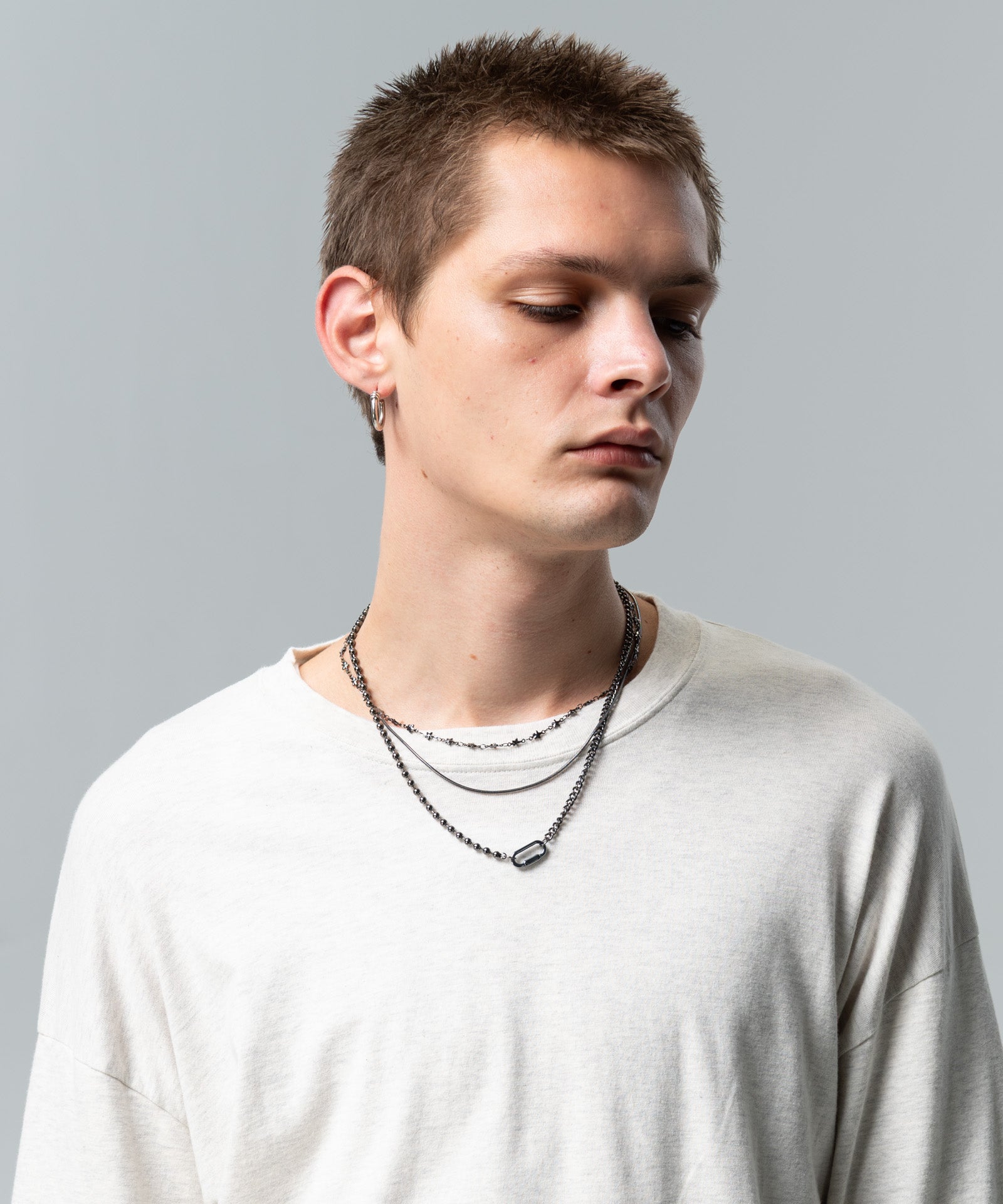 GB0126/AC10 : Triple Layer Necklace / トリプルレイヤーネックレス