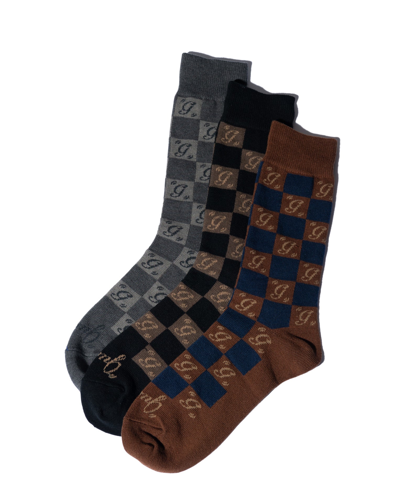 GB0126/AC14 : Signature Pattern Socks Set / シグネチャーパターン