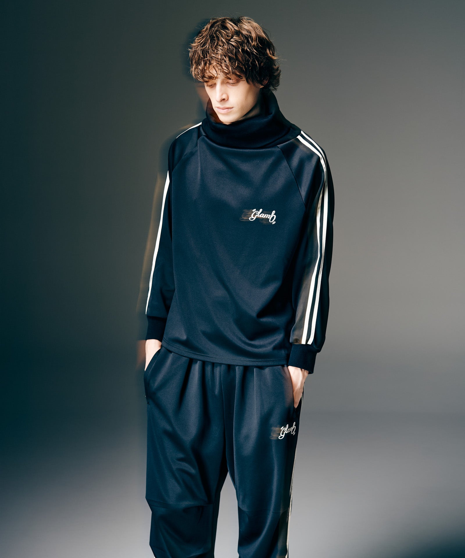 GB0126/CS04 : Turtleneck Jersey / タートルネックジャージ – glamb