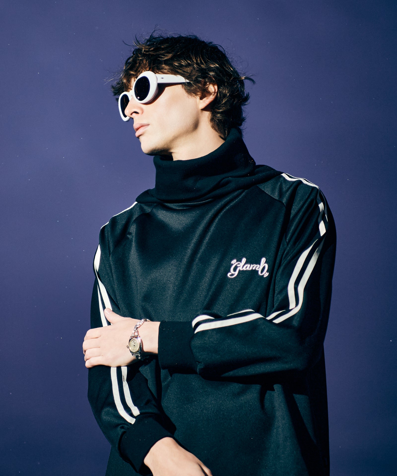 GB0126/CS04 : Turtleneck Jersey / タートルネックジャージ | glamb