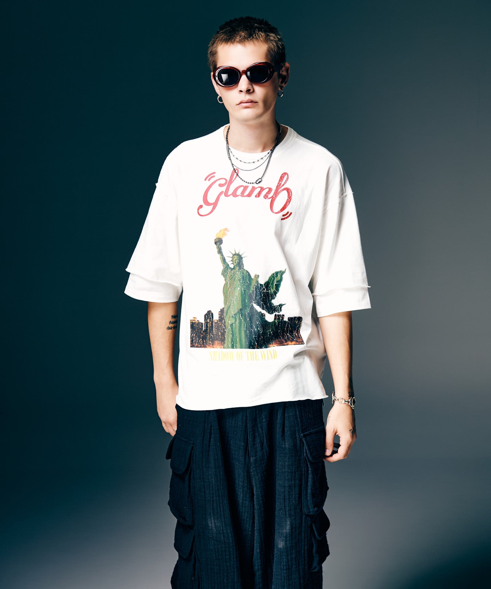 H:187 / C:92 / W:74 / H:91 着用サイズ:L