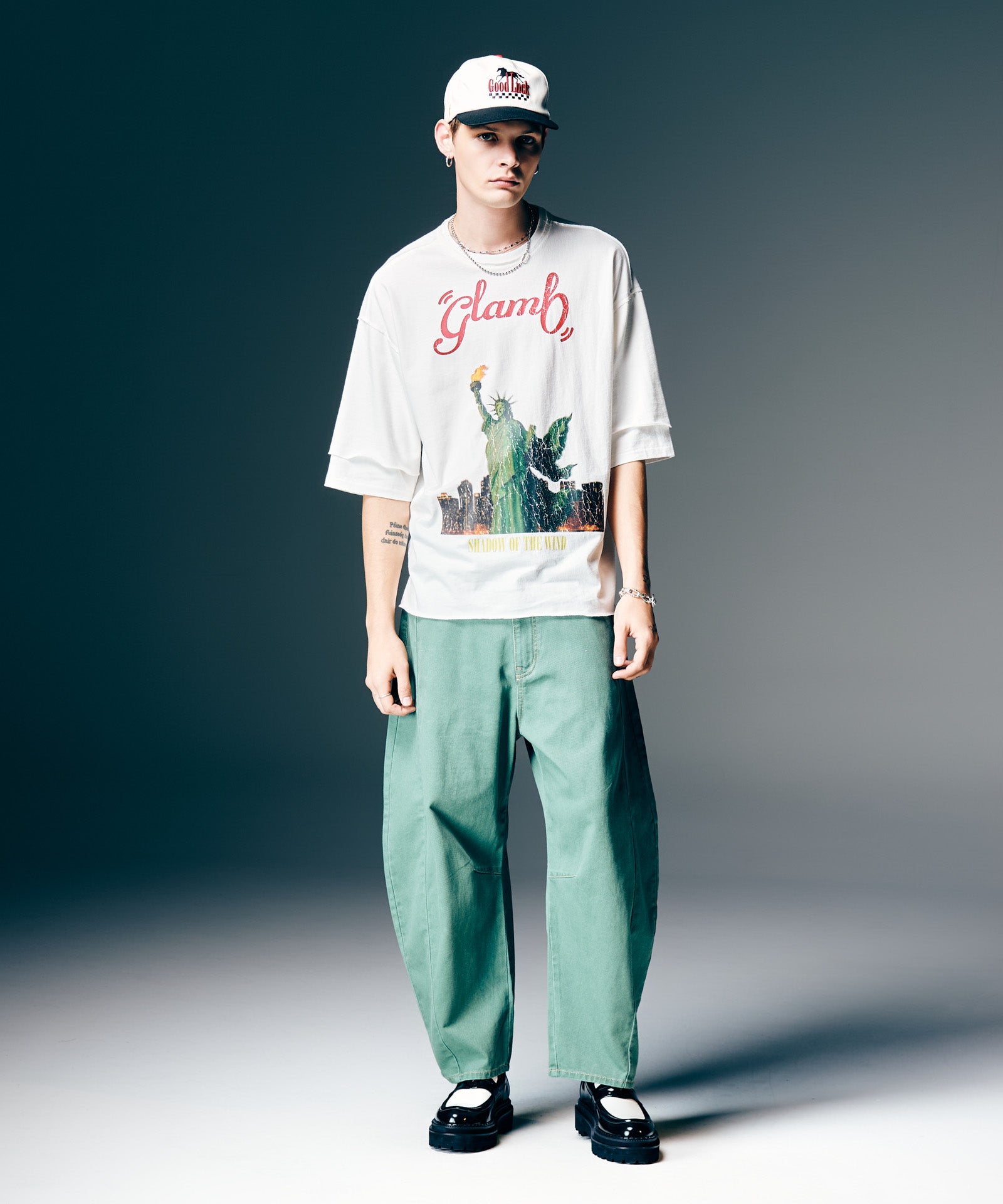 H:187 / C:92 / W:74 / H:91 着用サイズ:L