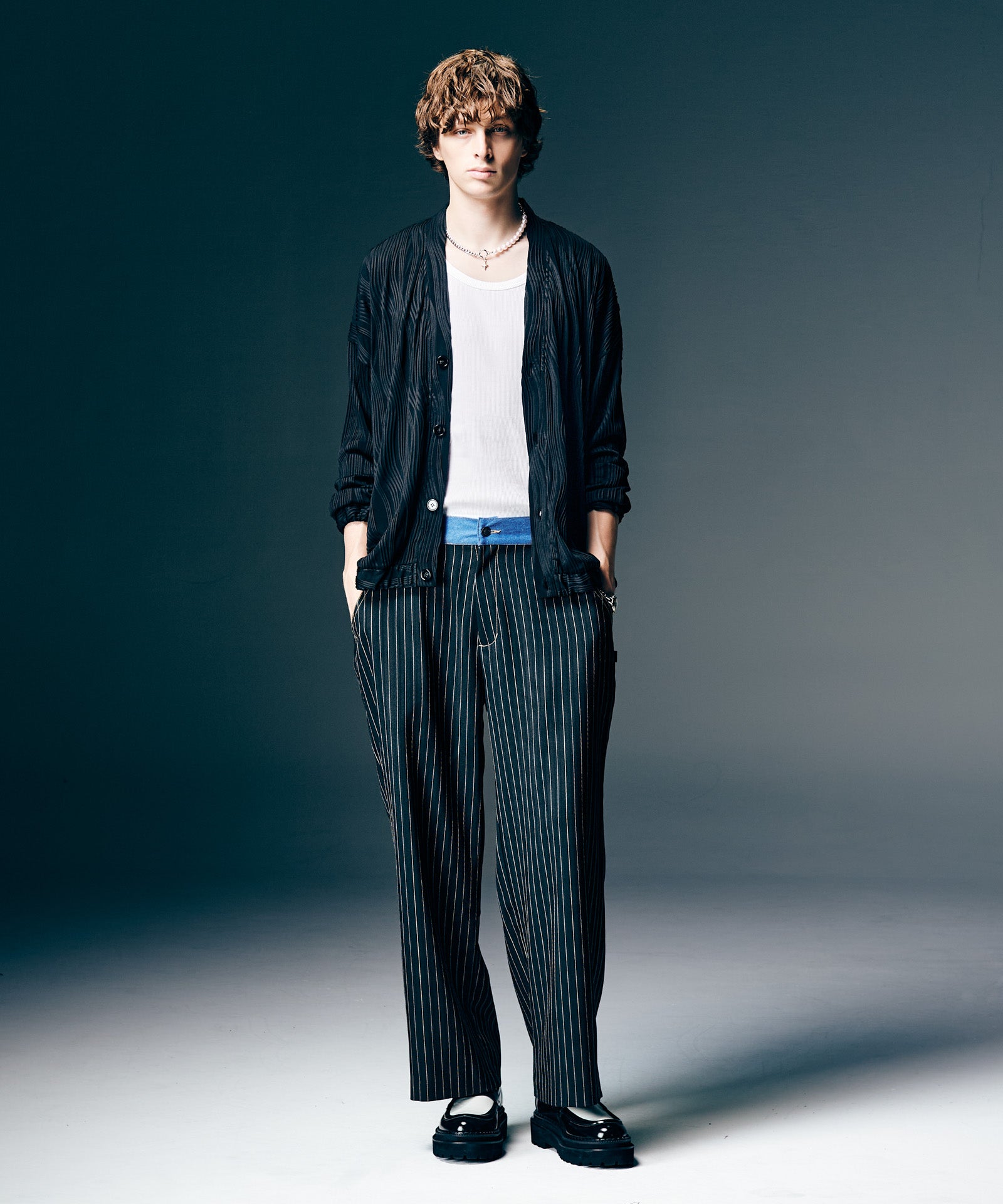 GB0126/CS13 : Willow Crepe Cardigan / ウィロークレープカーディガン