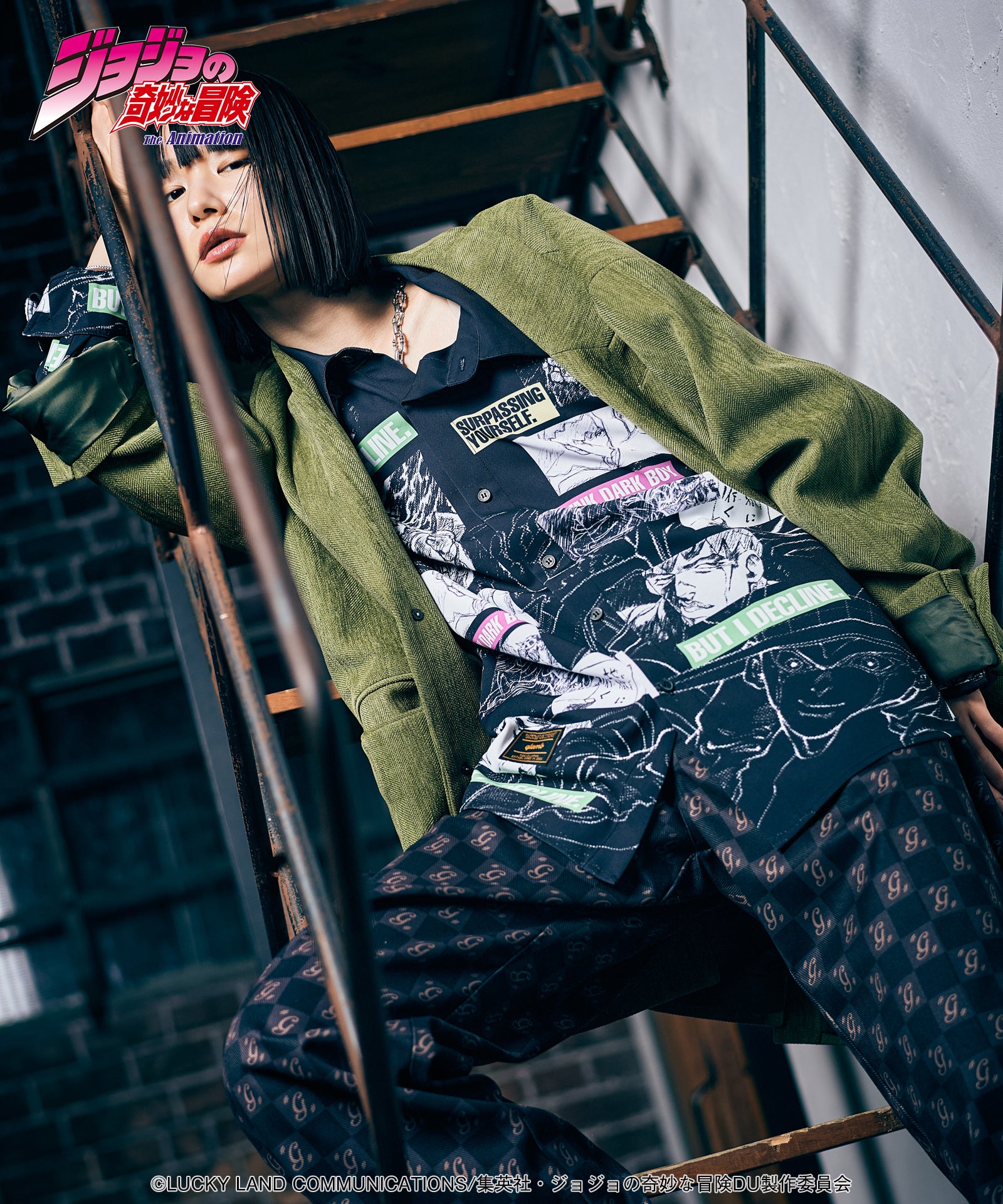 H:170 / C:77 / W:57 / H:81 着用サイズ:L