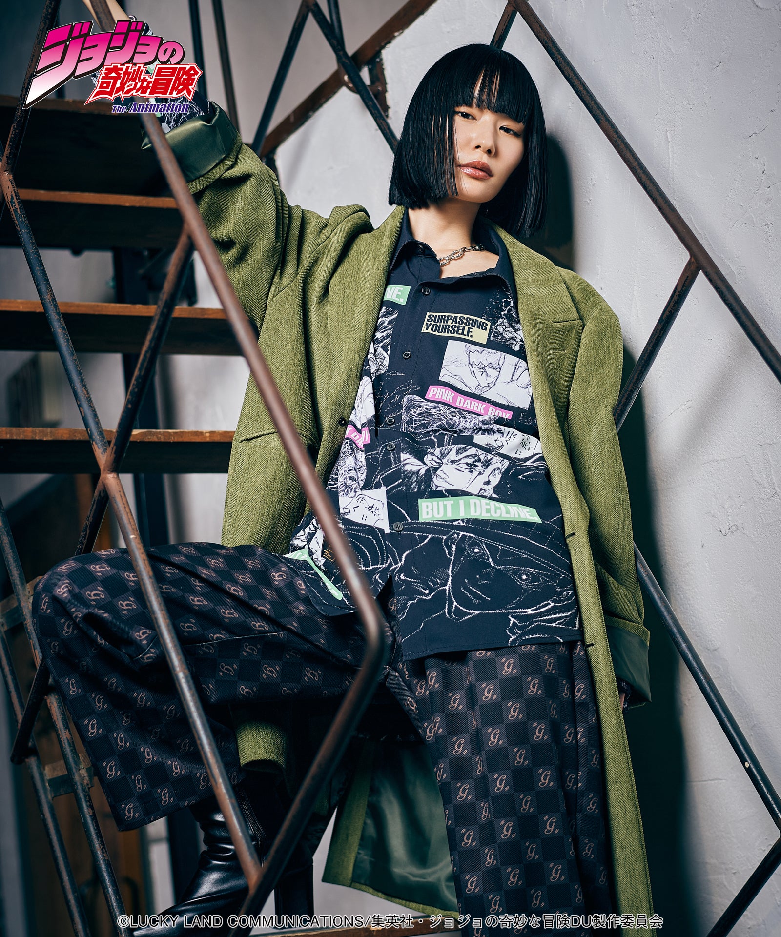 H:170 / C:77 / W:57 / H:81 着用サイズ:L