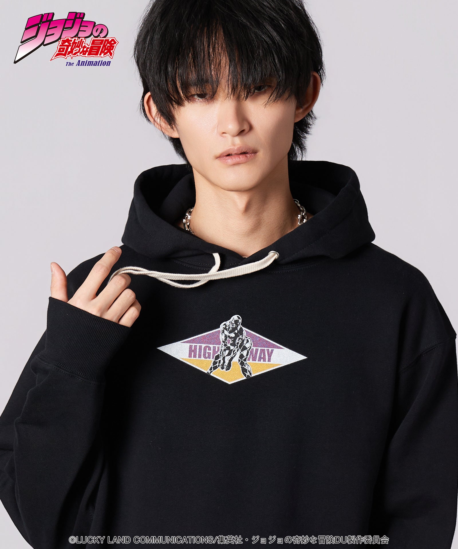 ジョジョの奇妙な冒険 35周年記念 ウルトラジャンプ パーカー ブラック L 美品 ジョジョの奇妙な冒険 35周年記念 ウルトラジャンプ 特製パーカー