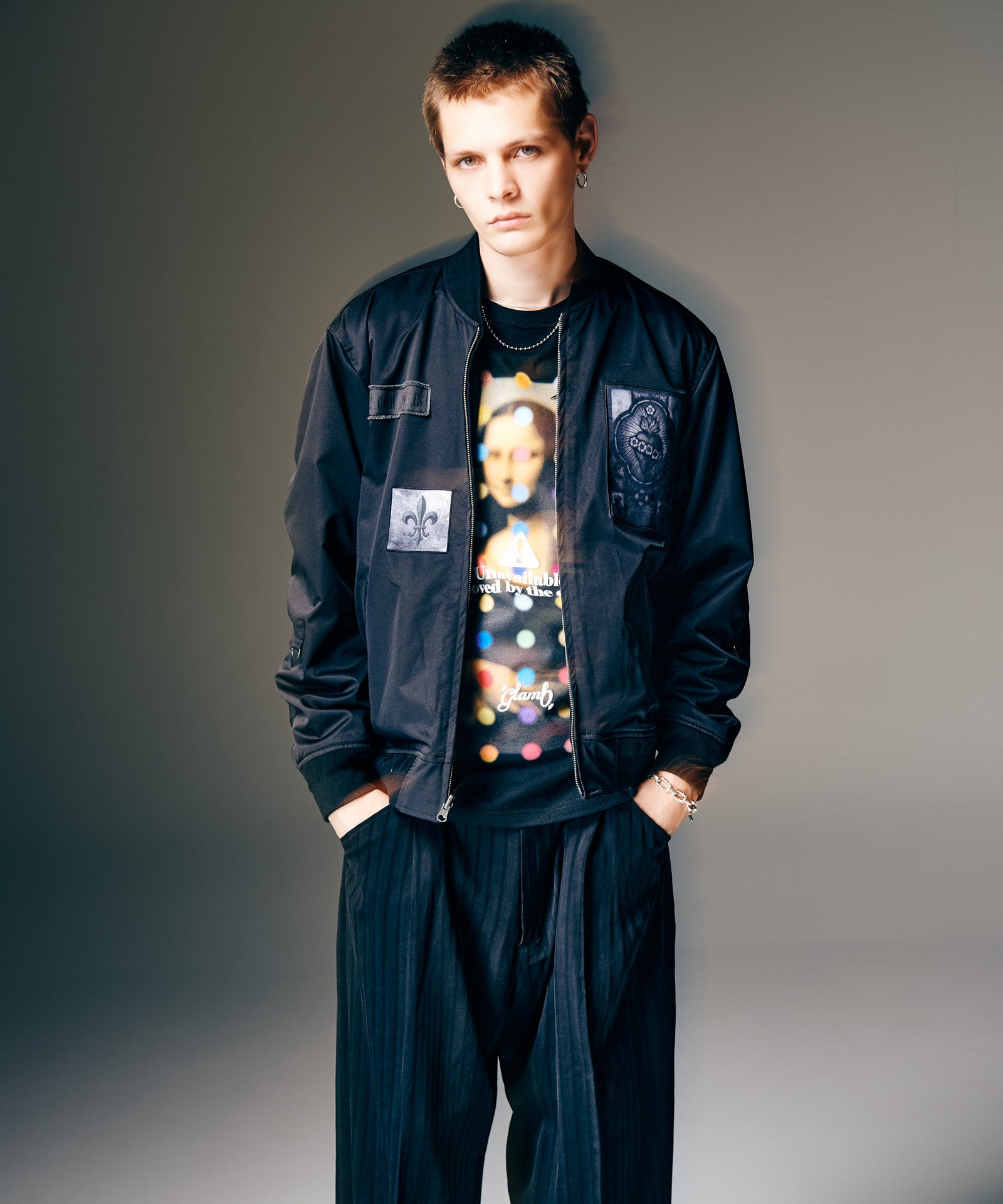 H:187 / C:92 / W:74 / H:91 着用サイズ:L