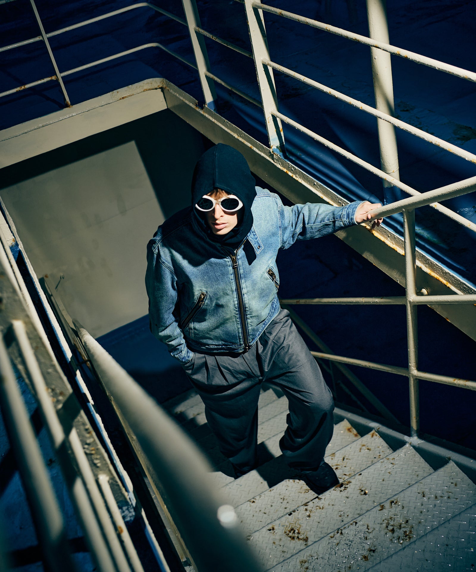 GB0126/JKT03 : Denim Riders Jacket / デニムライダースジャケット