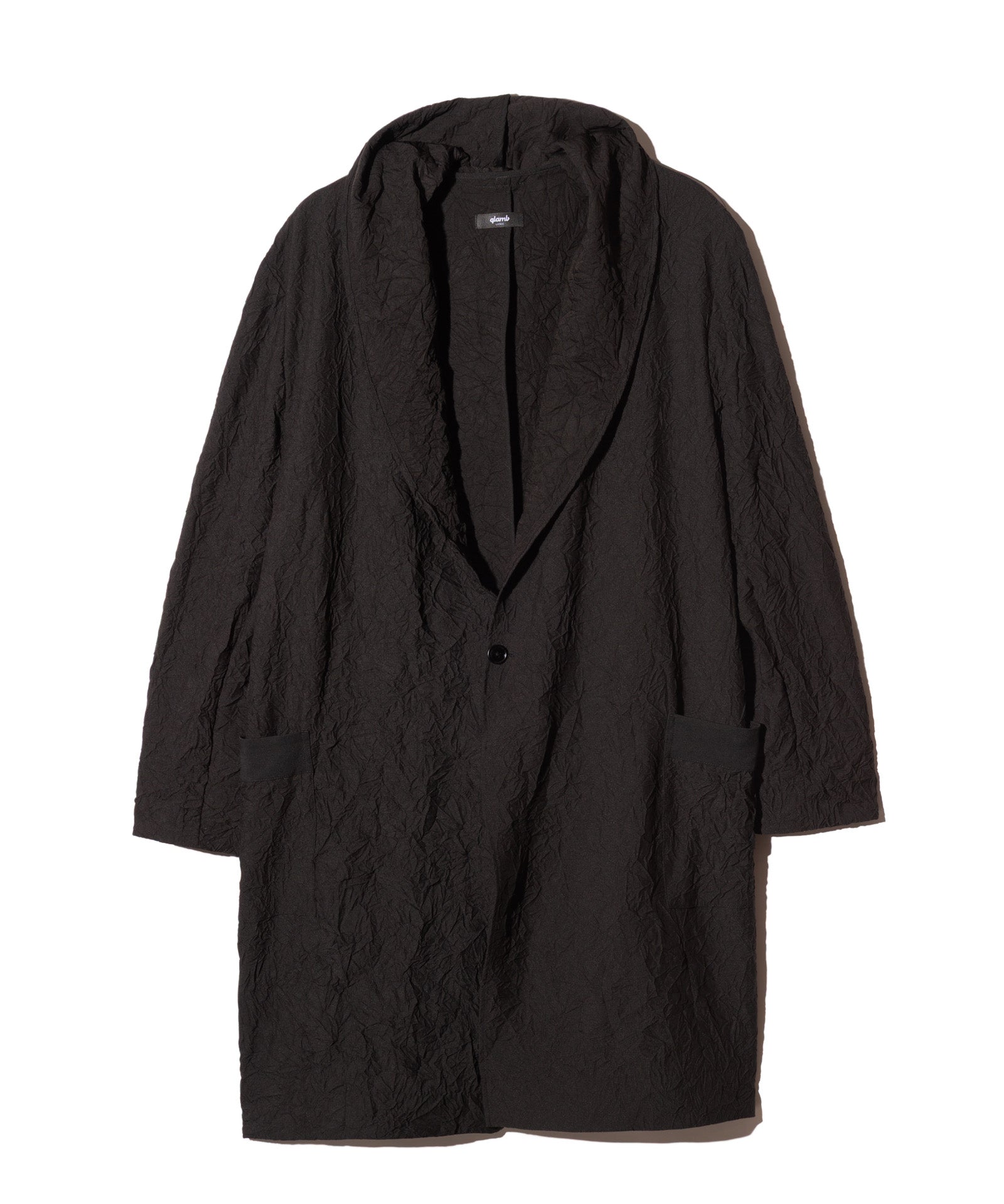 GB0126/JKT04 : Crinkle Shawl Collar Coat / クリンクルショール