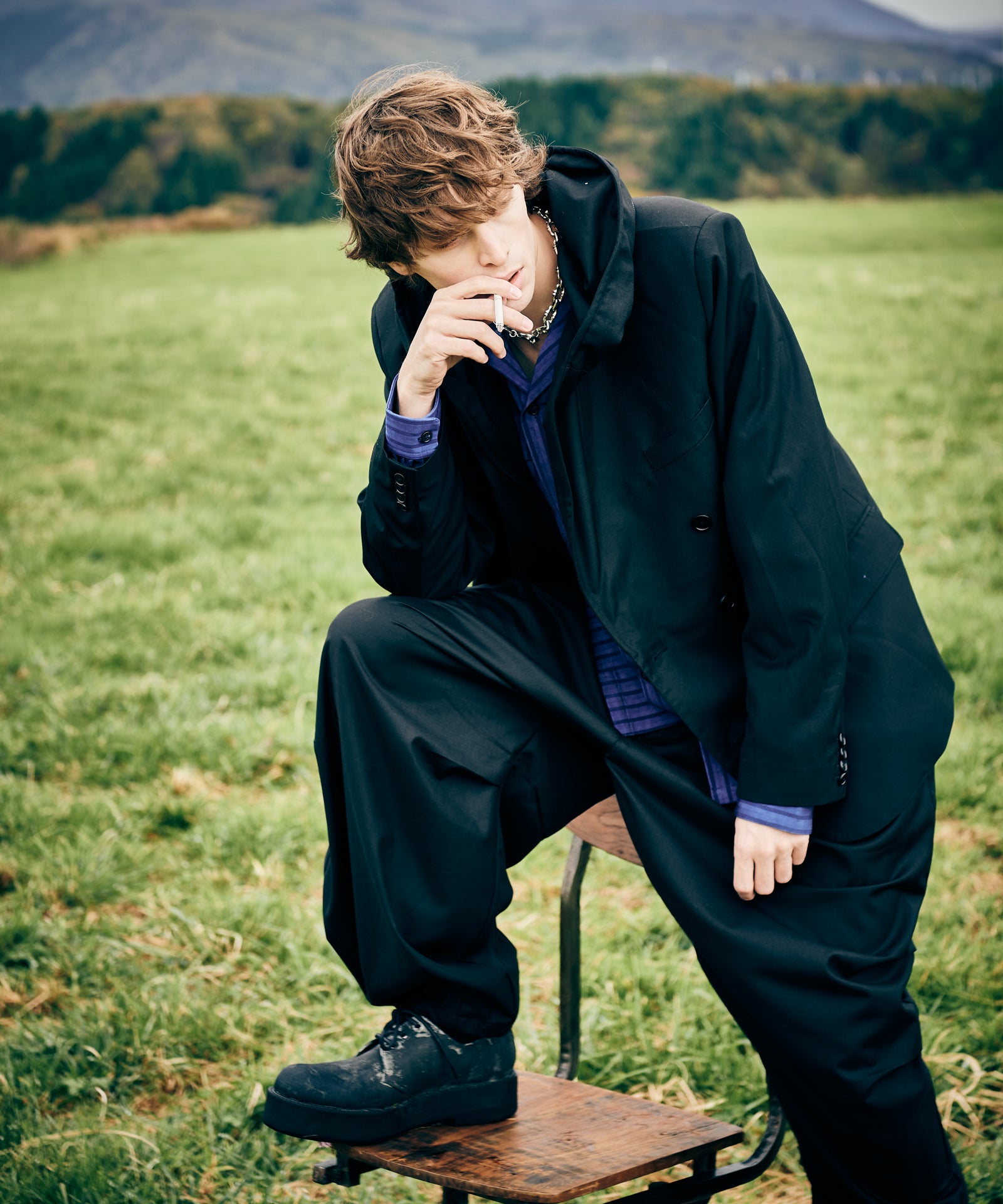 H:186 / C:89 / W:71 / H:92 着用サイズ:L