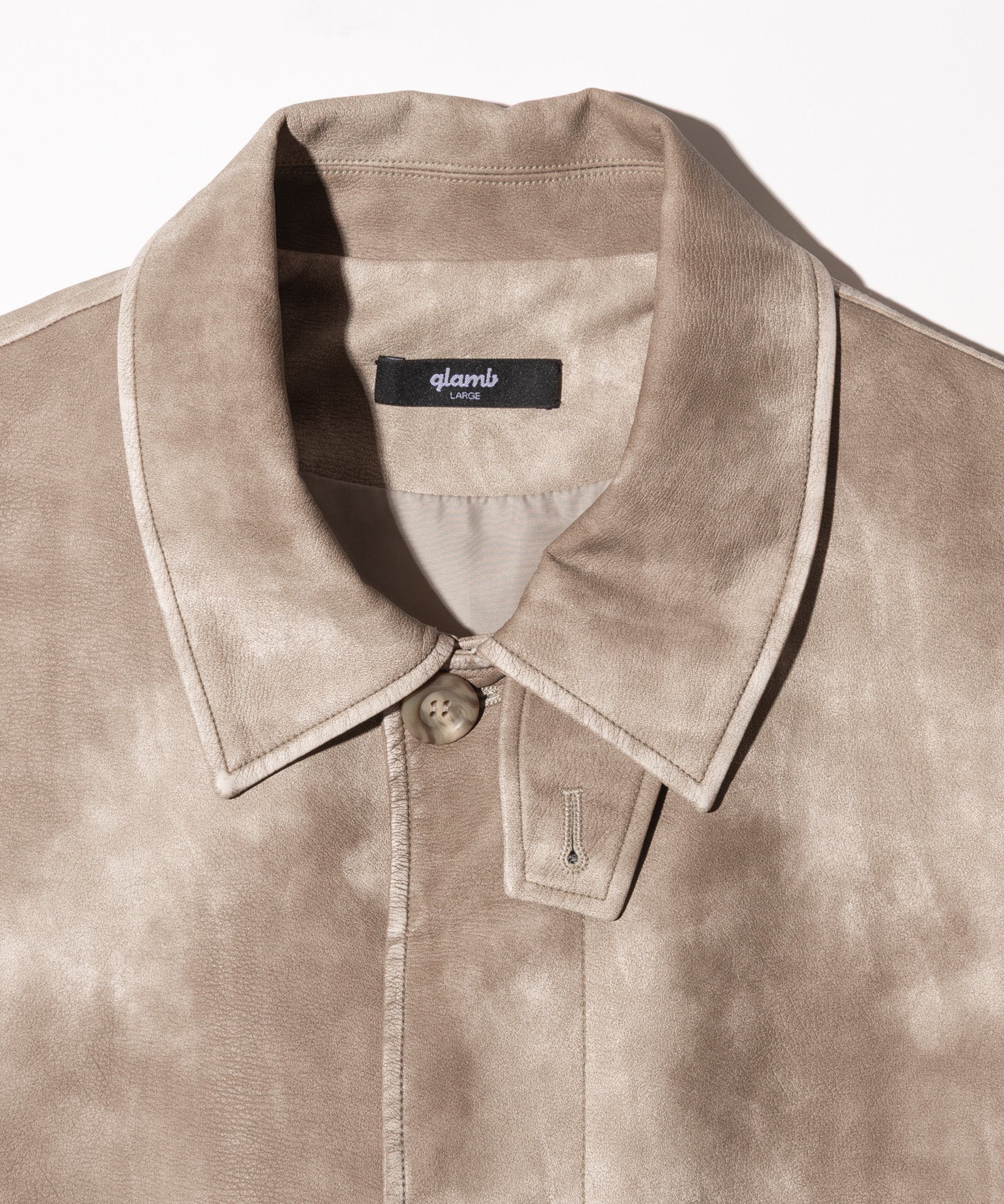 GB0126/JKT08 : Oversize Synth Leather Blouson / オーバーサイズ