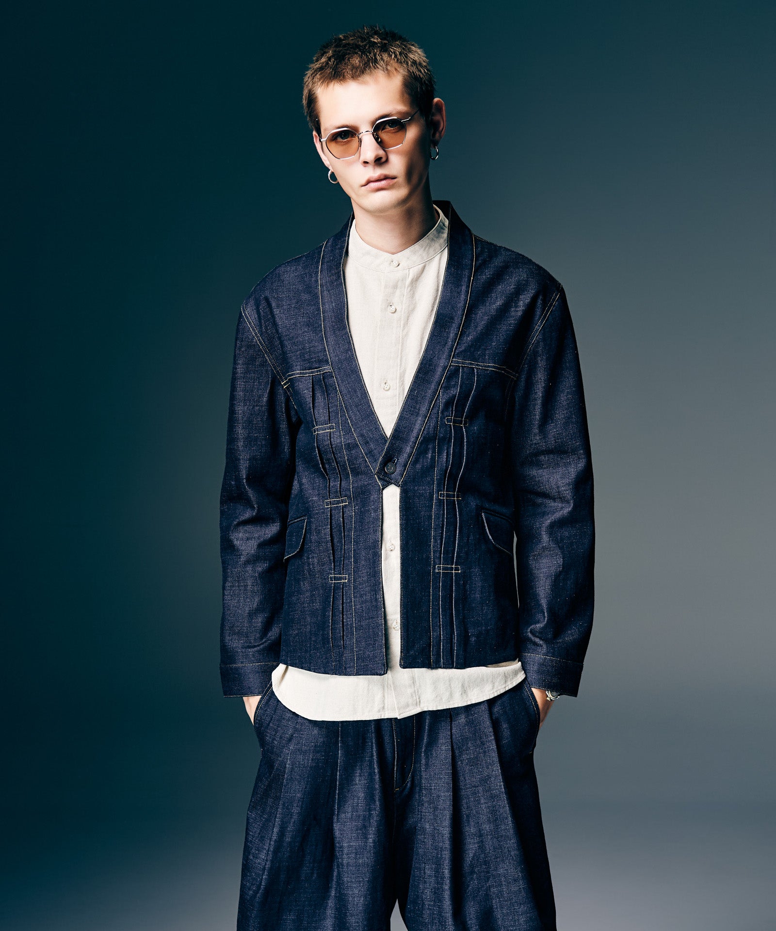 80s ギャバジャン ロカベリー レーヨン アウター プロモ Denim Kimono Work Jacket – Not So Ape