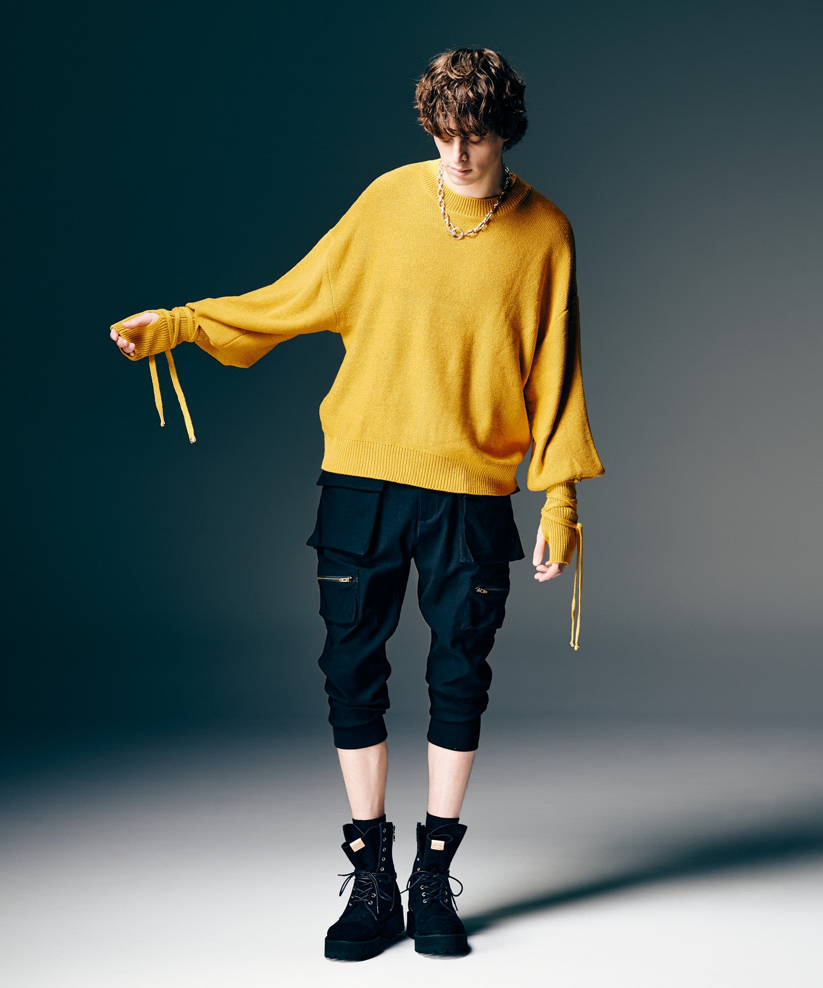 GB0126/KNT05 : Blow Creed Knit / ブロウクリードニット | glamb