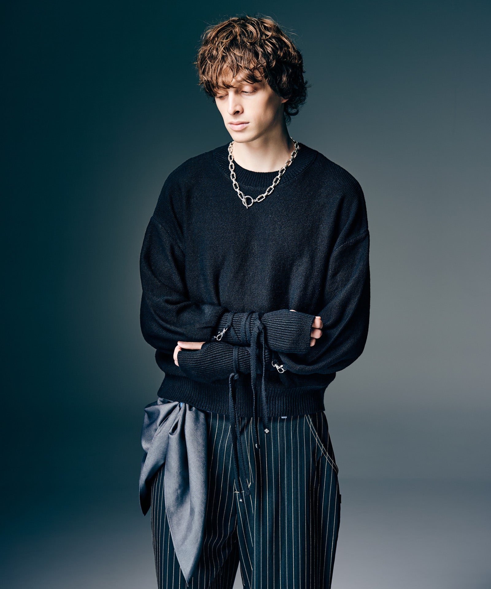 GB0126/KNT05 : Blow Creed Knit / ブロウクリードニット | glamb