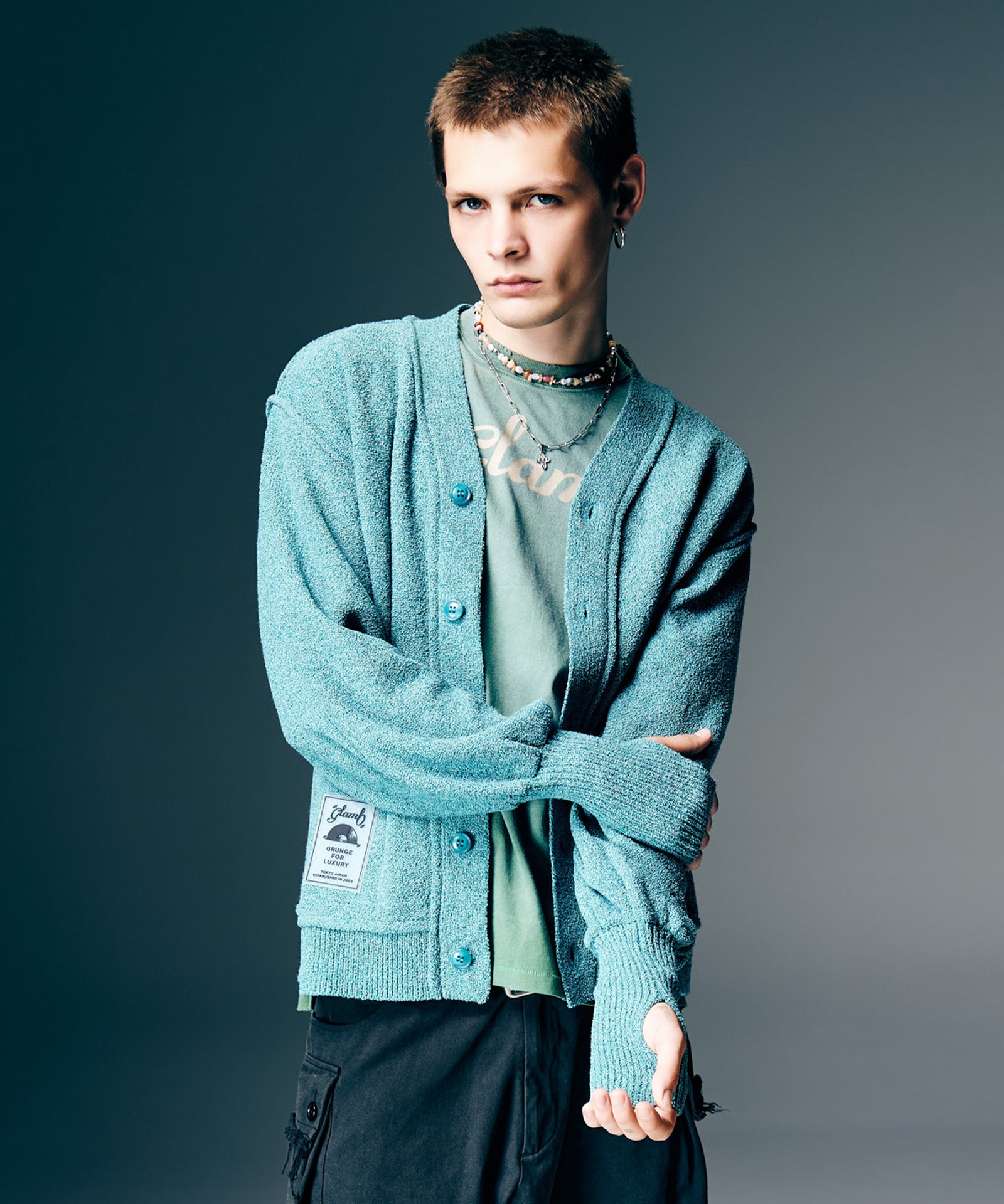 GB0126/KNT10 : Creed Cardigan / クリードカーディガン – glamb