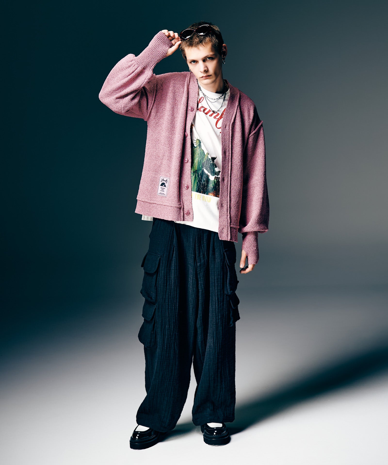 GB0126/KNT10 : Creed Cardigan / クリードカーディガン | glamb