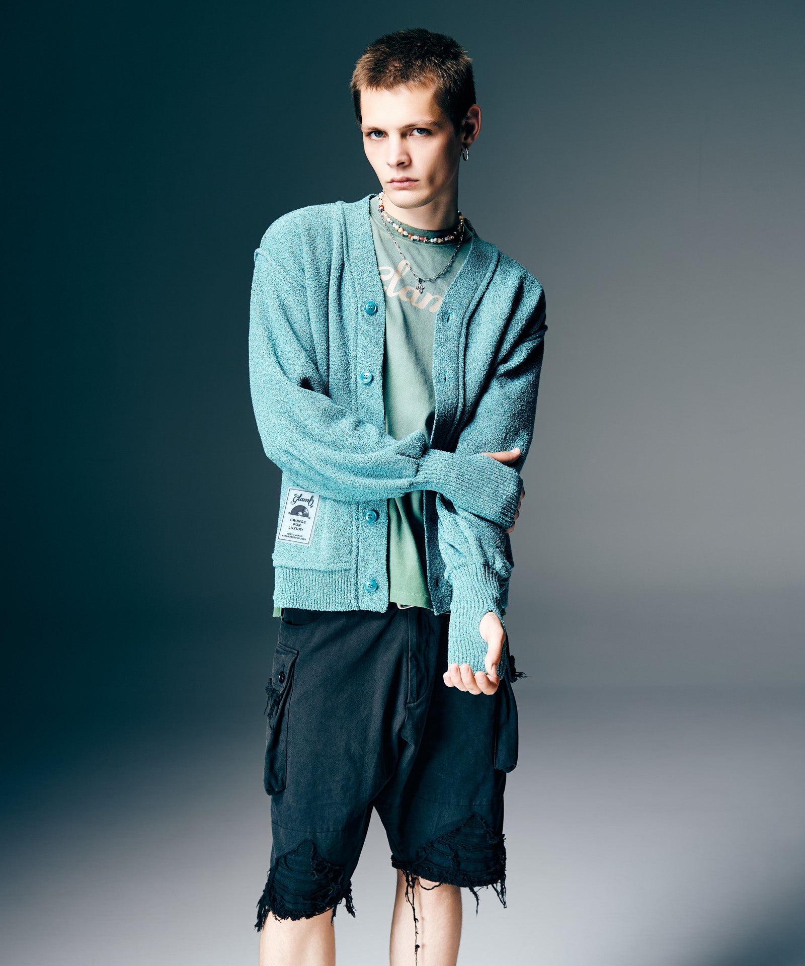 GB0126/KNT10 : Creed Cardigan / クリードカーディガン – glamb