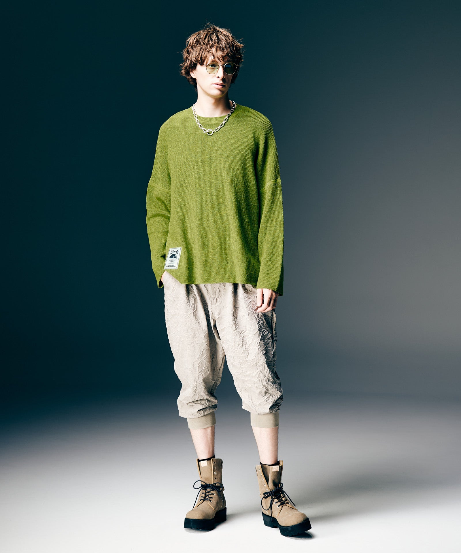 GB0126/KNT11 : Rubber Tag Knit / ラバータグニット | glamb Online