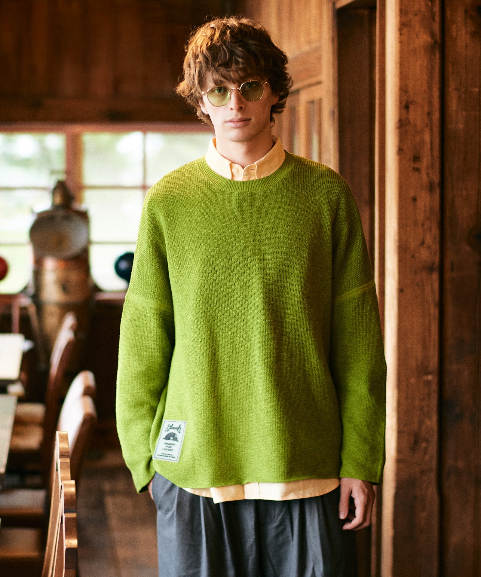 Rubber Tag Knit / ラバータグニット