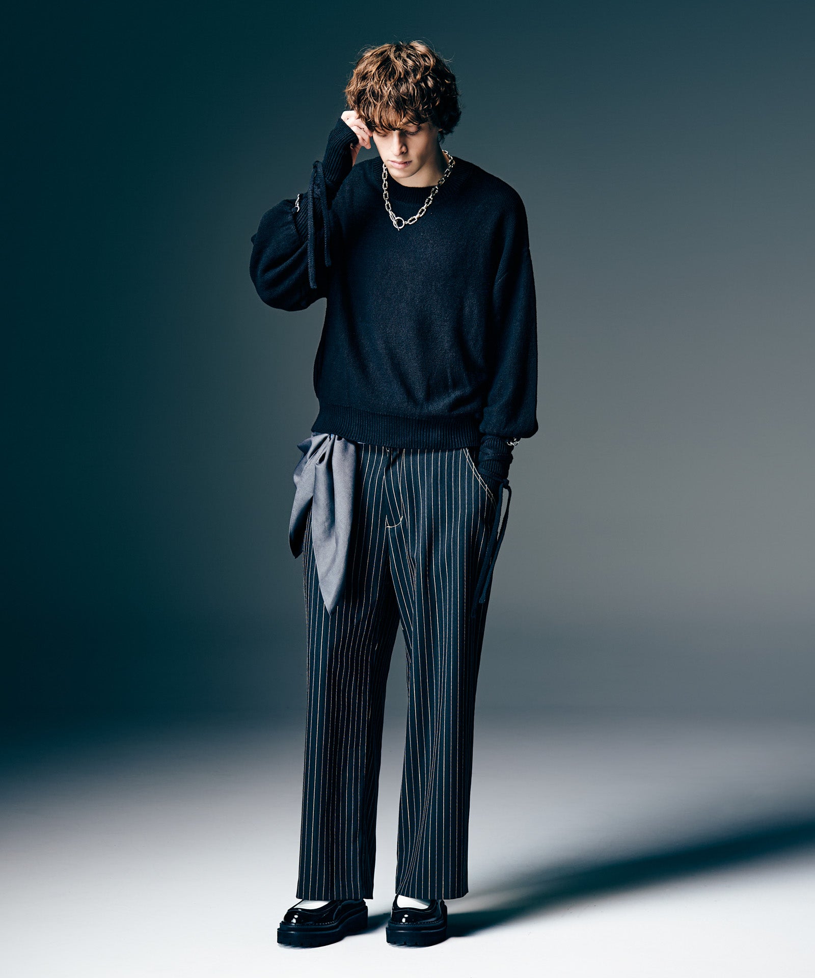 GB0126/P02 : Denim Combination Slacks / デニムコンビネーション