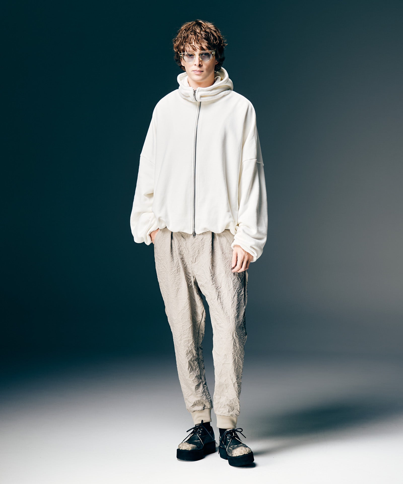 GB0126/P03 : Crinkle Sarrouel Pants / クリンクルサルエルパンツ