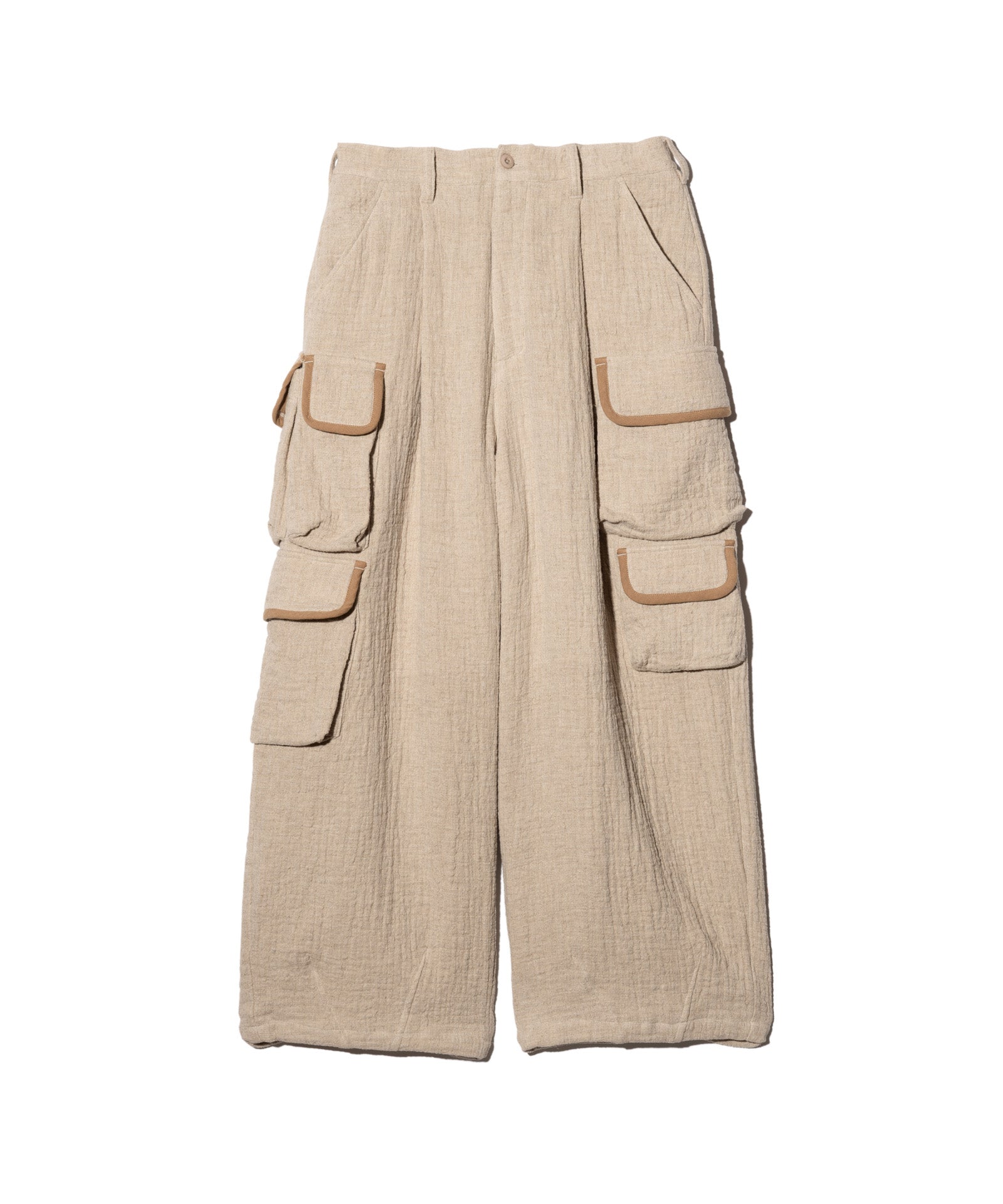 GB0126/P07 : Linen Cargo Pants / リネンカーゴパンツ – glamb Online