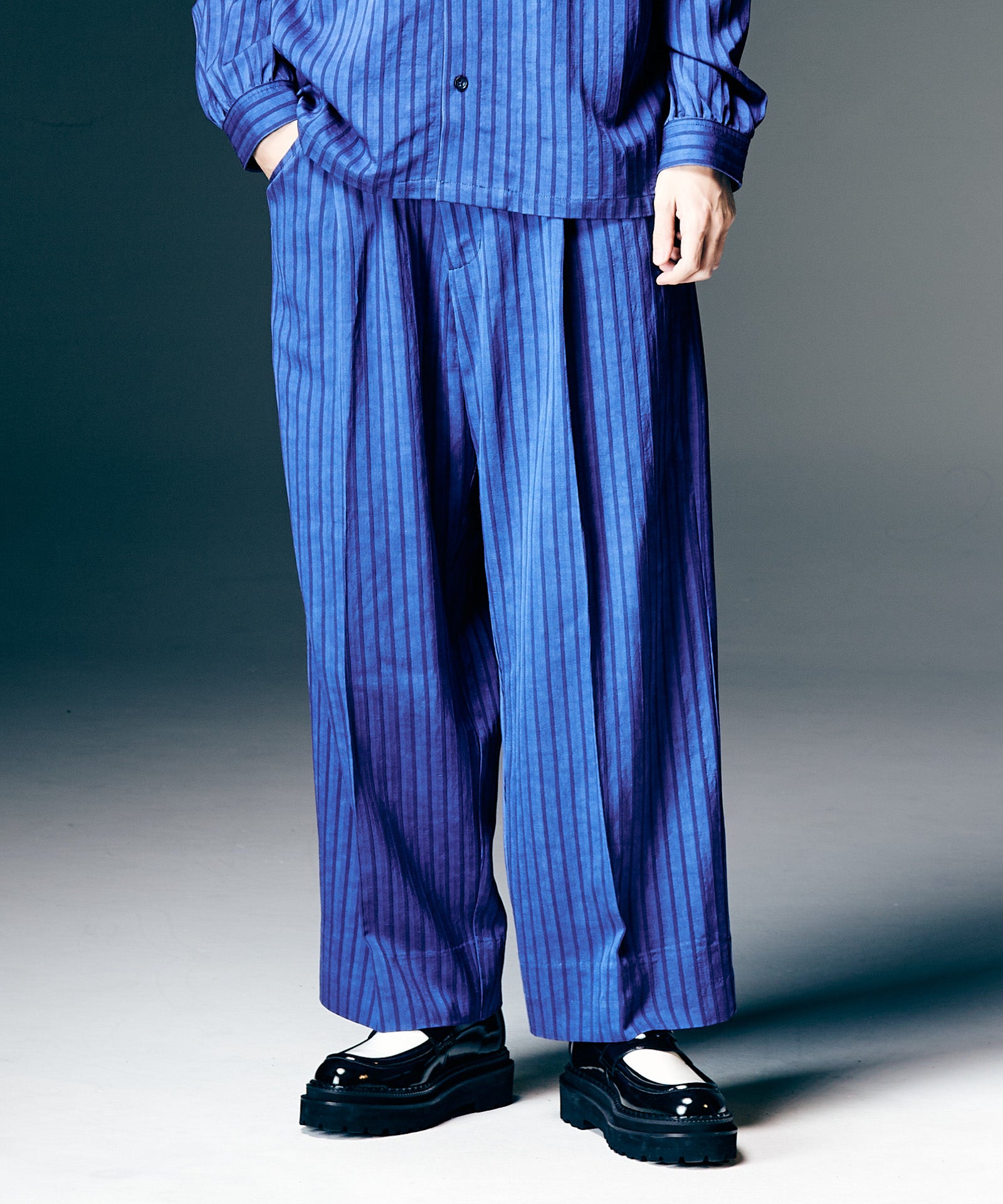 Stripe Jacquard Linen Pants / ストライプジャガードリネンパンツ