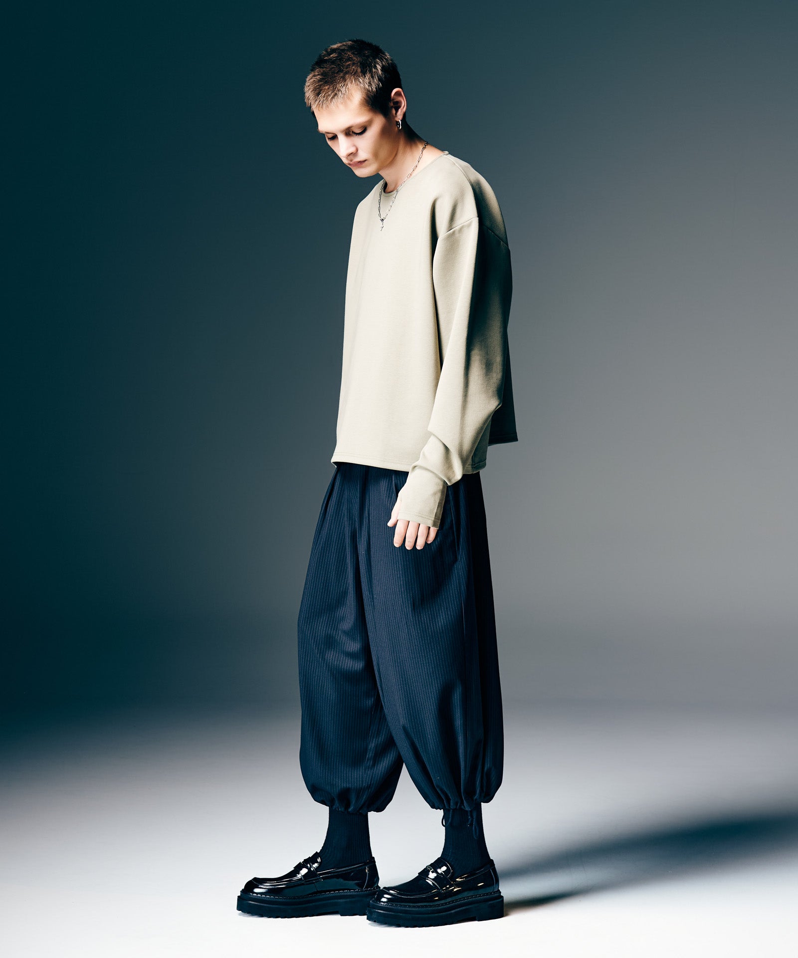 GB0126/P13 : Easy Wide Cropped Pants / イージーワイドクロップド