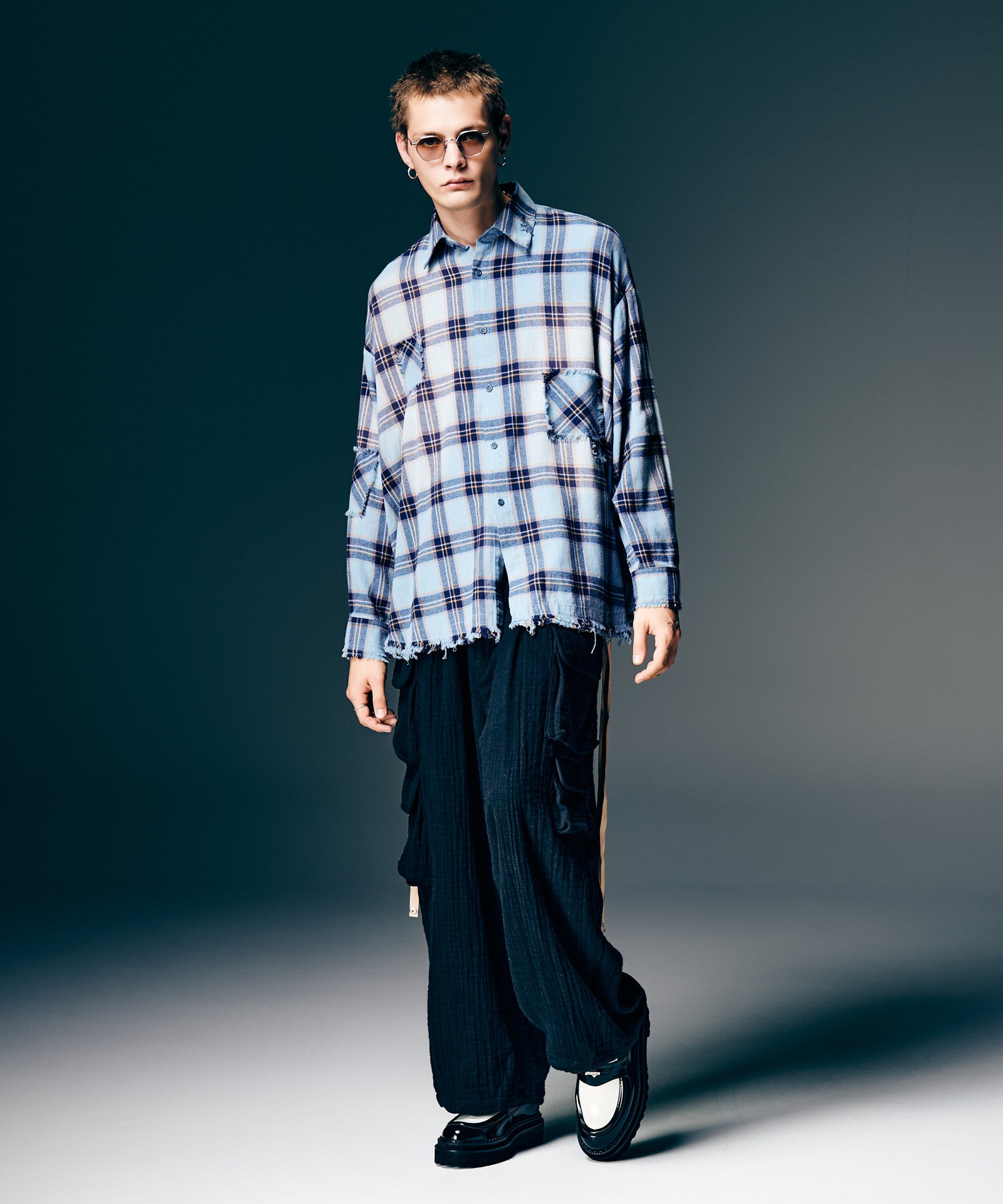 GB0126/SH03 : 4XL Flannel Shirt / 4XLフランネルシャツ | glamb