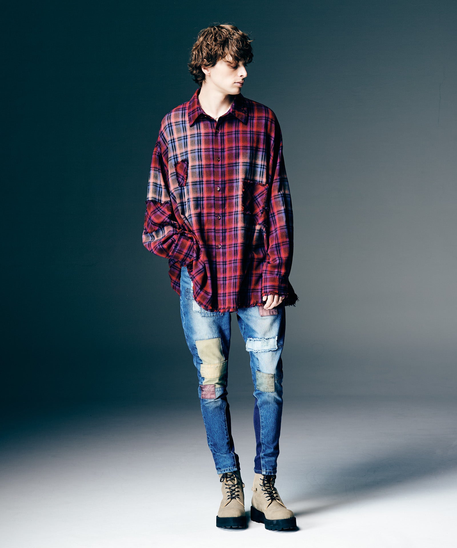 GB0126/SH03 : 4XL Flannel Shirt / 4XLフランネルシャツ | glamb