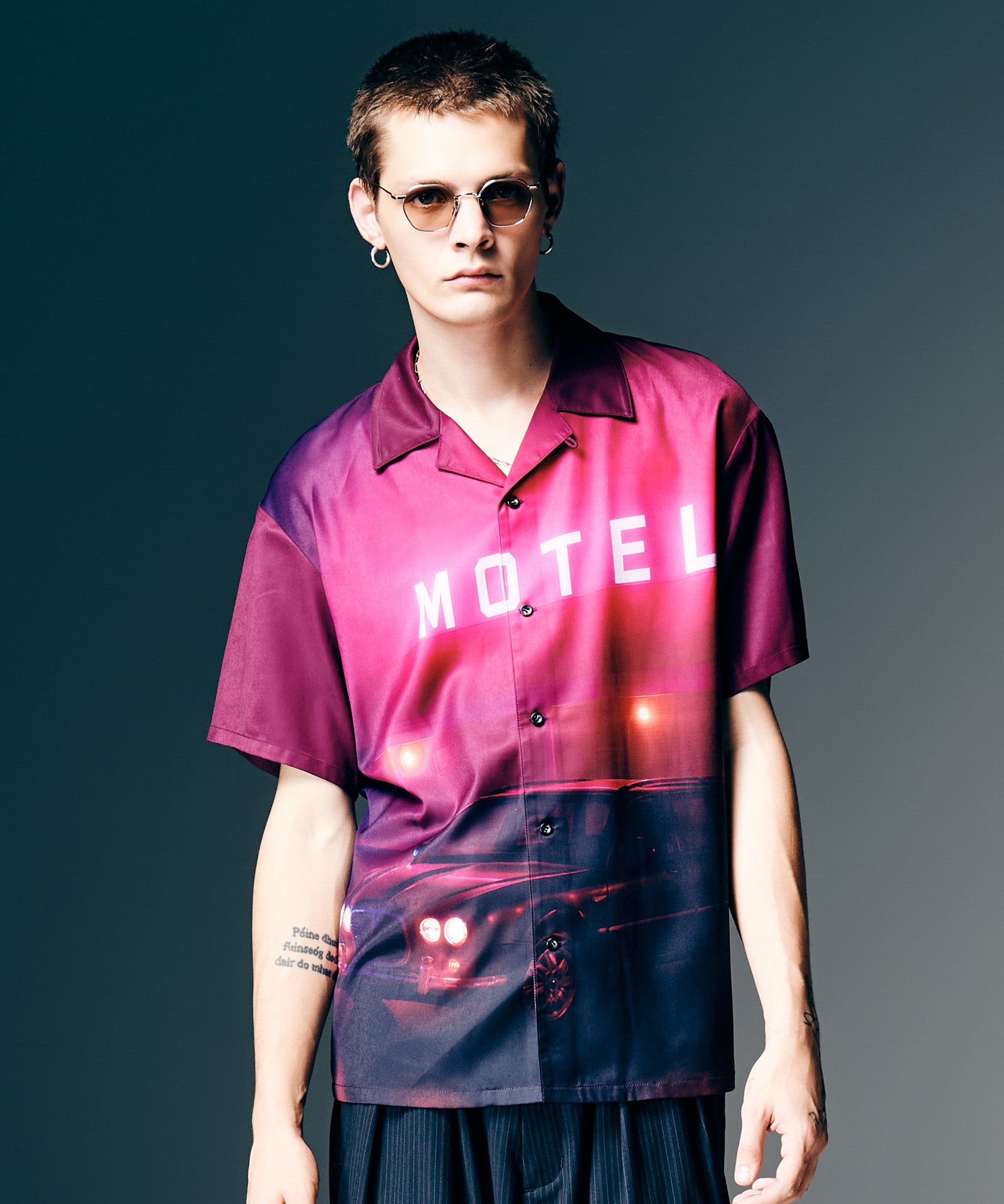 미드나잇 오픈 칼라 셔츠 / 미드나잇 오픈 칼라 셔츠