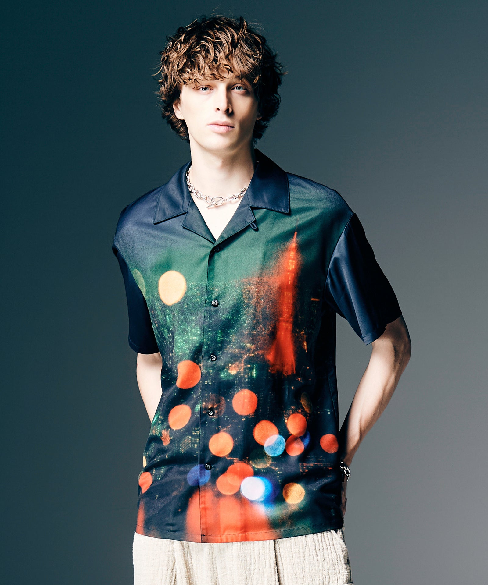 Midnight Open Collar Shirt / ミッドナイトオープンカラーシャツ