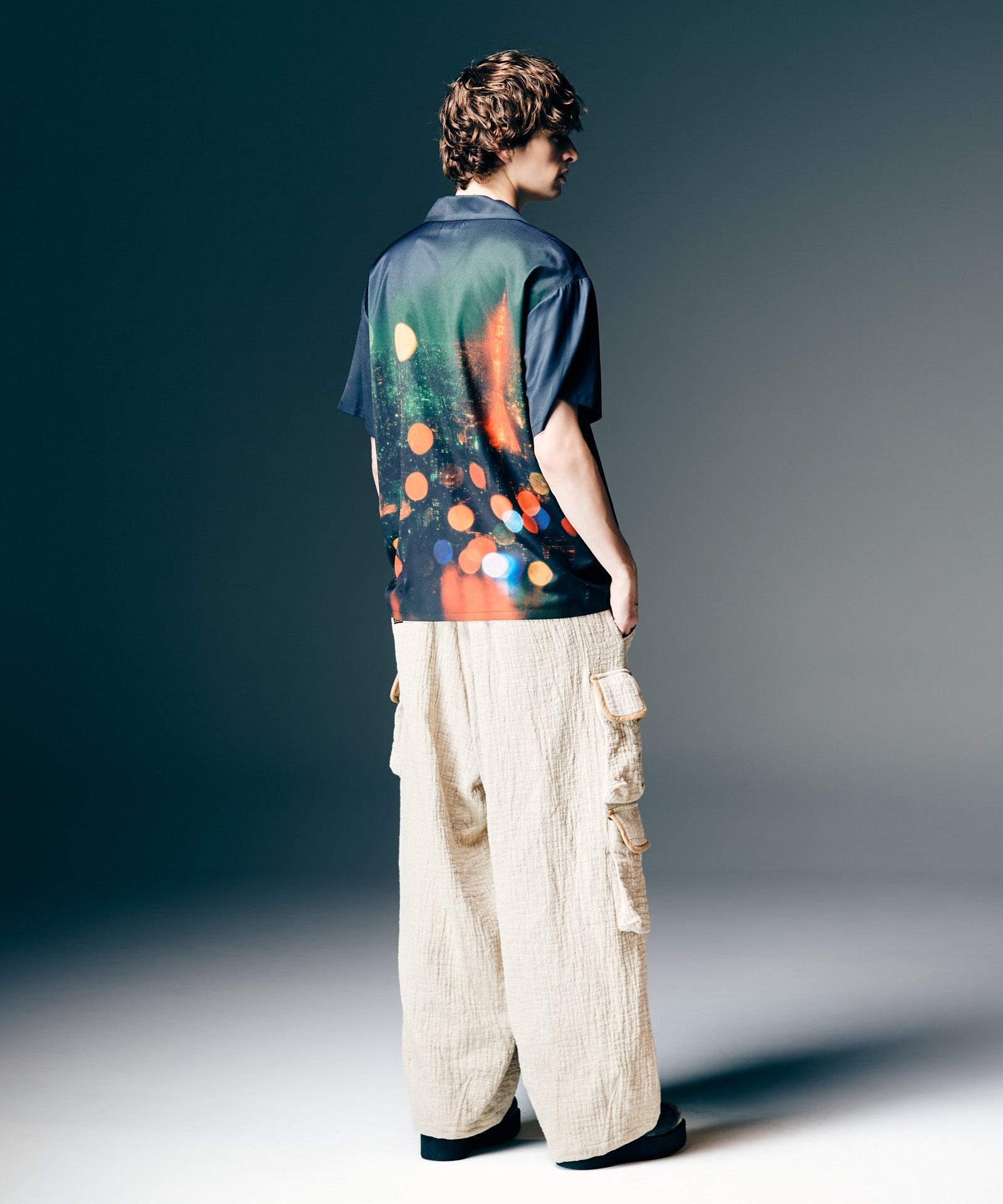 GB0126/SH04 : Midnight Open Collar Shirt / ミッドナイトオープン