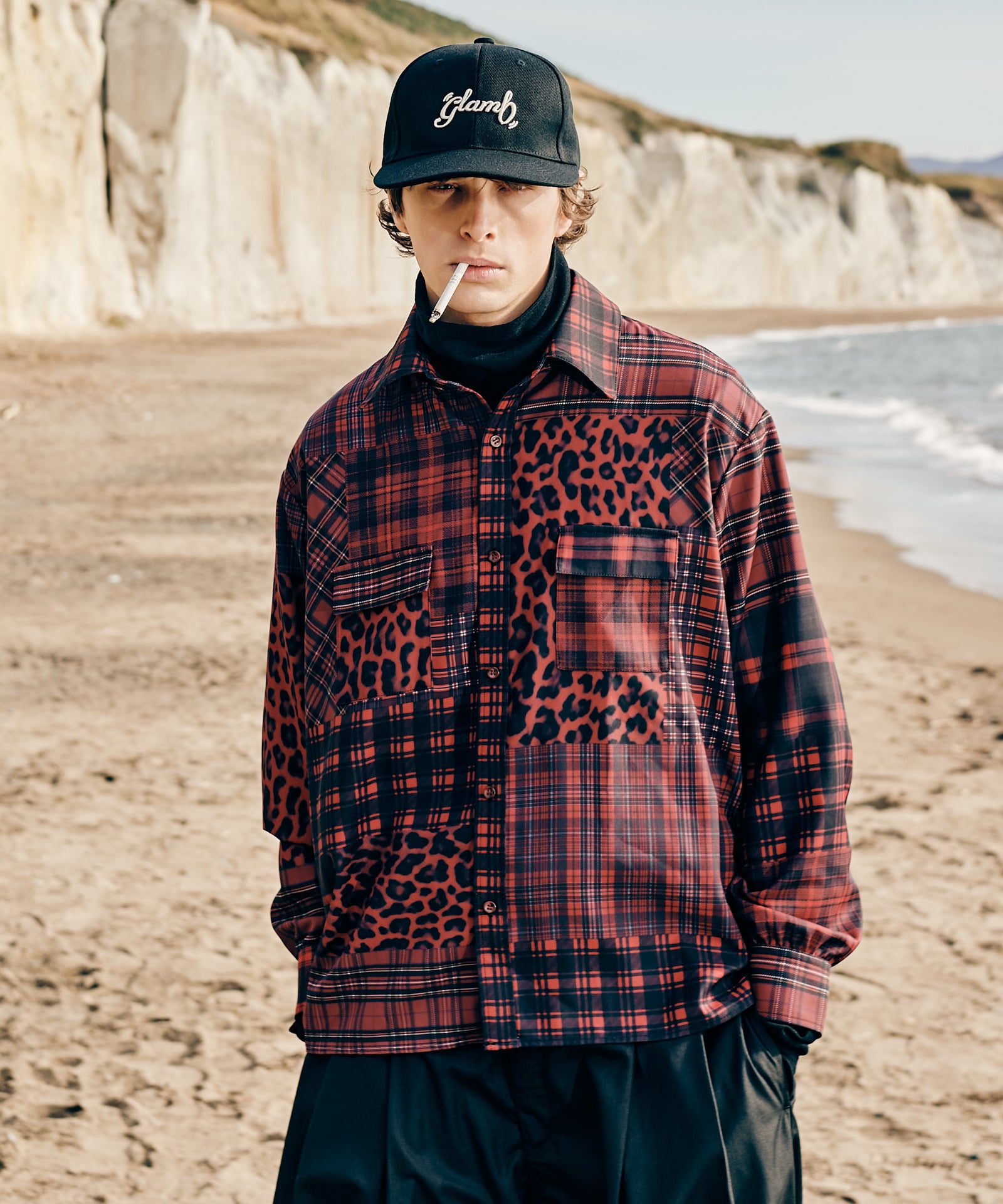 패치워크 프린트 셔츠 / 패치워크 프린트 셔츠