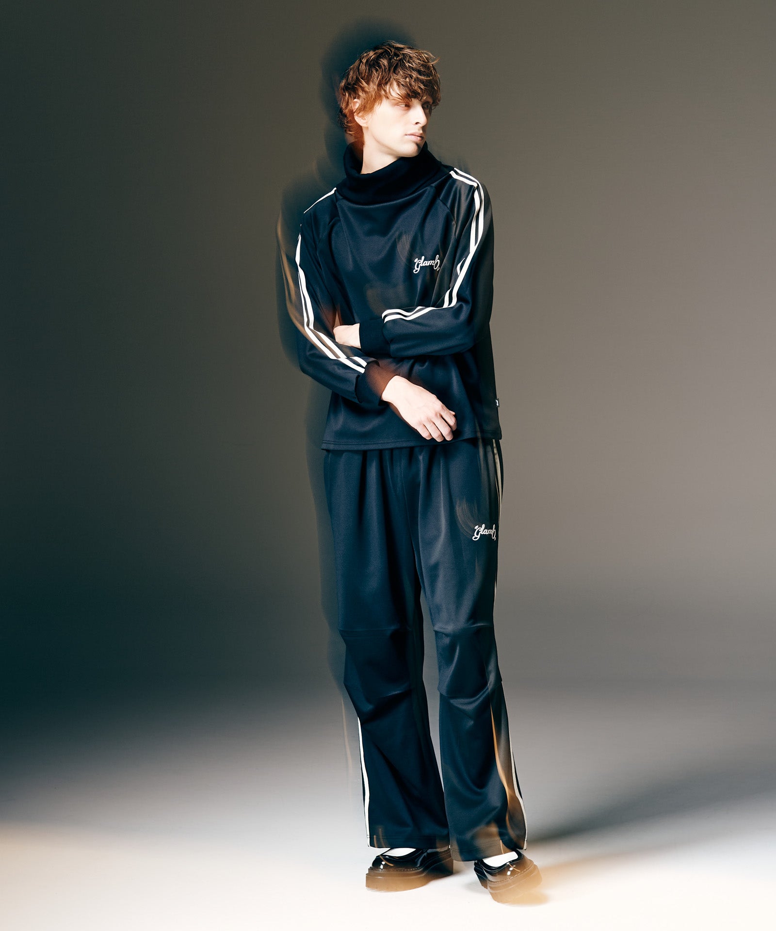 GB0126/ST01 : Turtleneck Jersey Set Up / タートルネックジャージ
